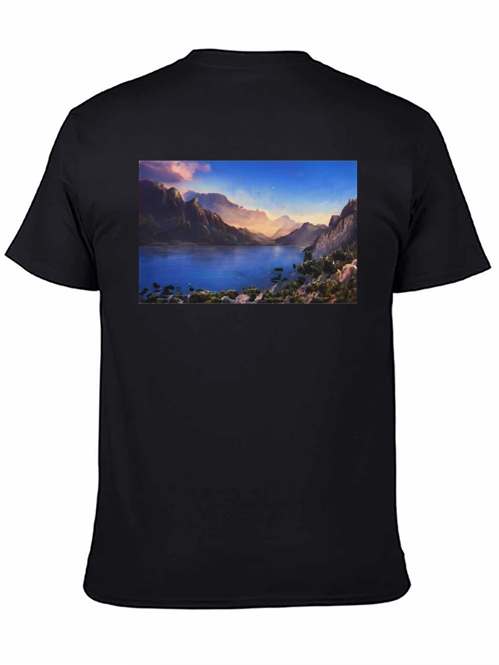 Lake View Graphic Tee - Mens Black T-Shirt