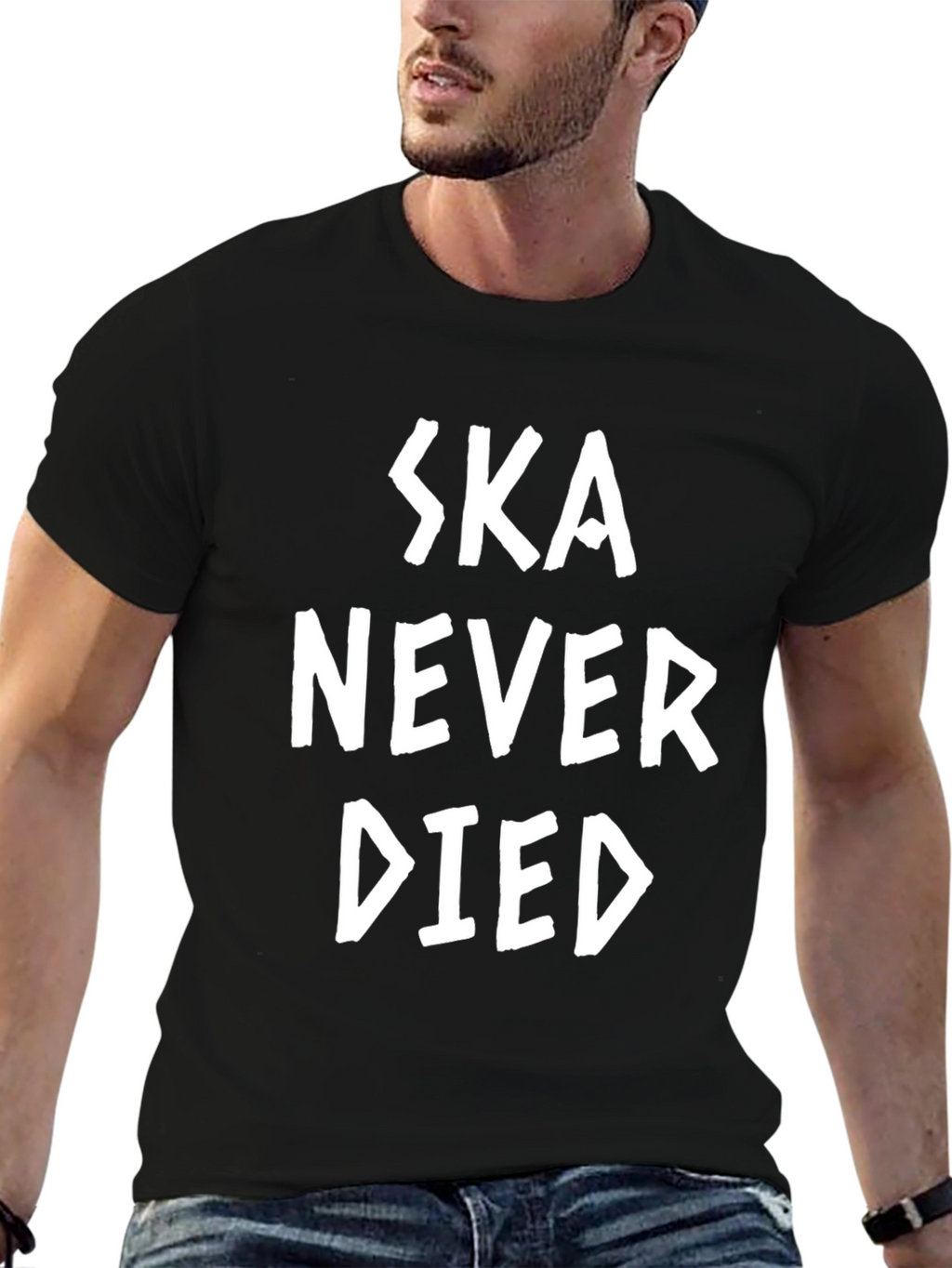 Ska Never Died T-Shirt - Black Graphic Tee