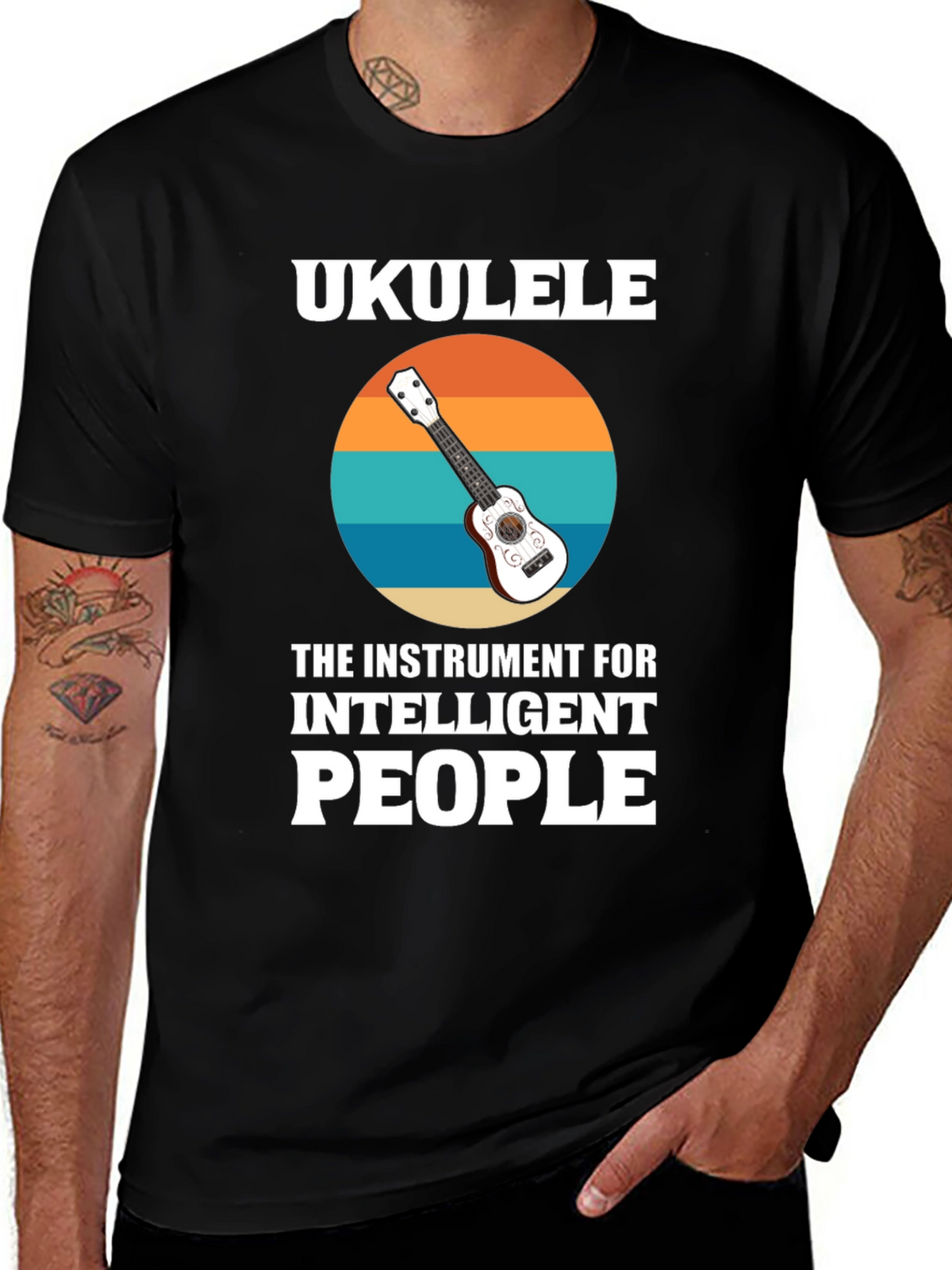 Ukulele for Intelligent People Graphic T-Shirt