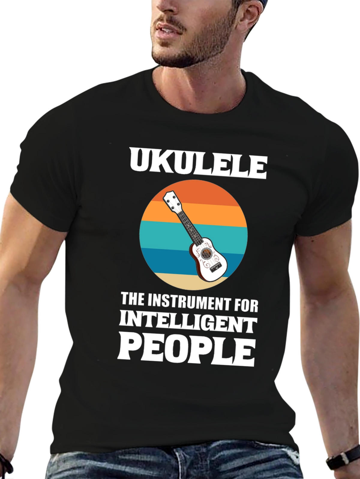 Ukulele for Intelligent People Graphic T-Shirt