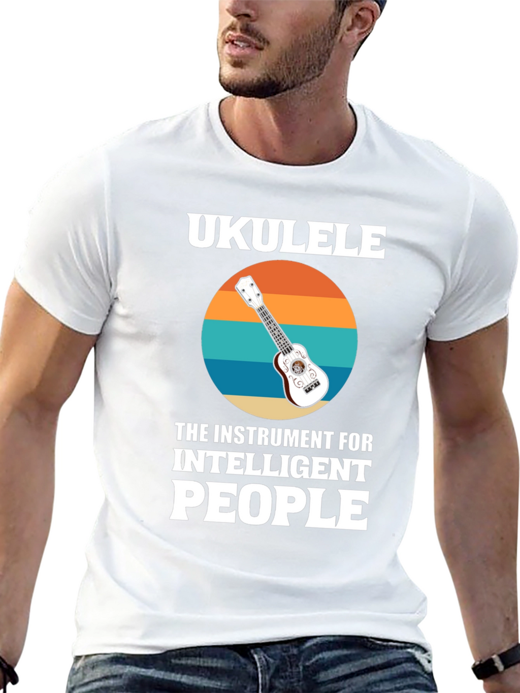 Ukulele for Intelligent People Graphic T-Shirt