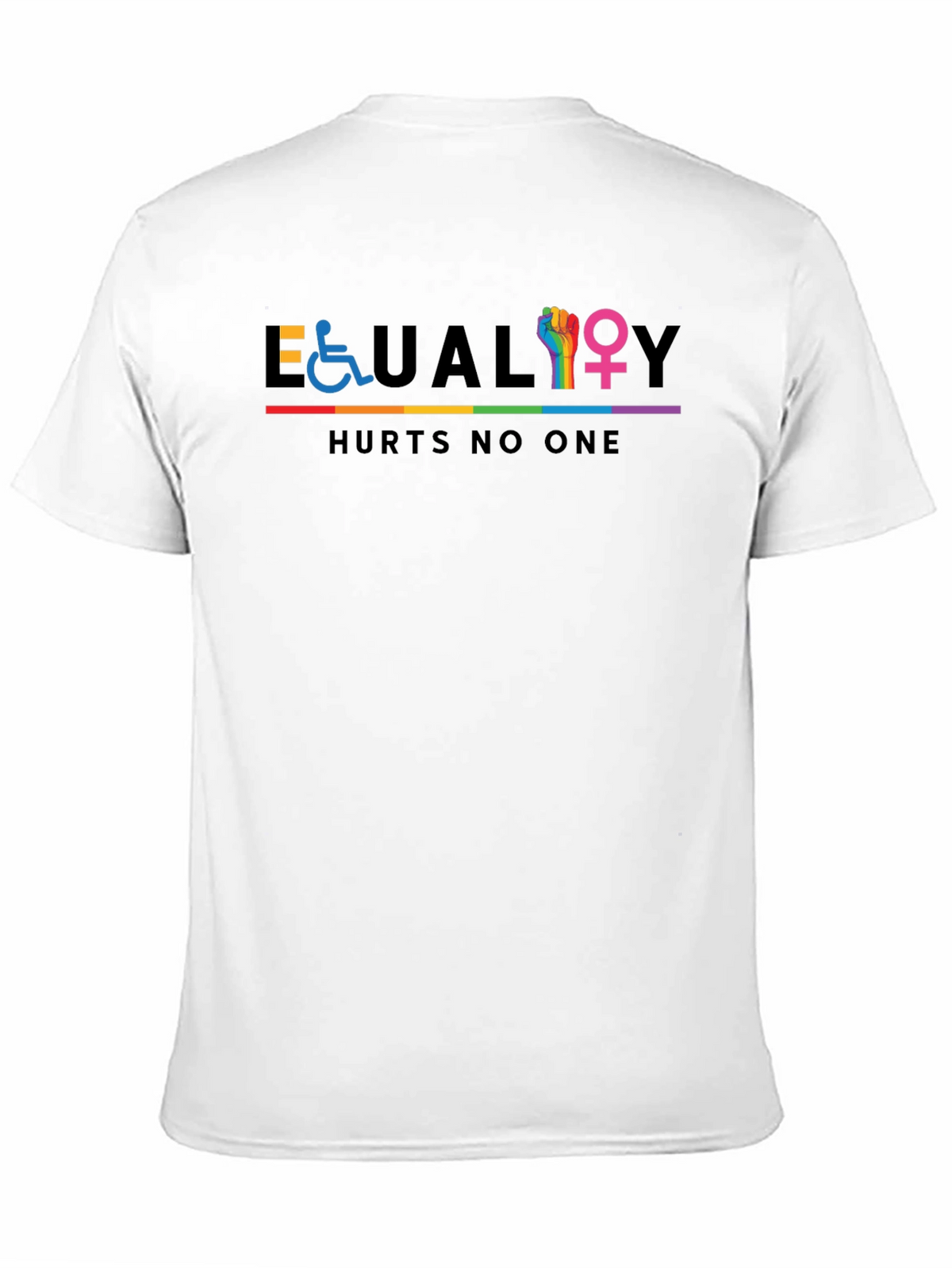 Equality Hurts No One T-Shirt - Pride Rainbow