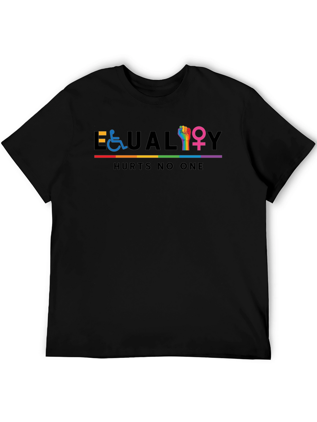 Equality Hurts No One T-Shirt - Pride Rainbow