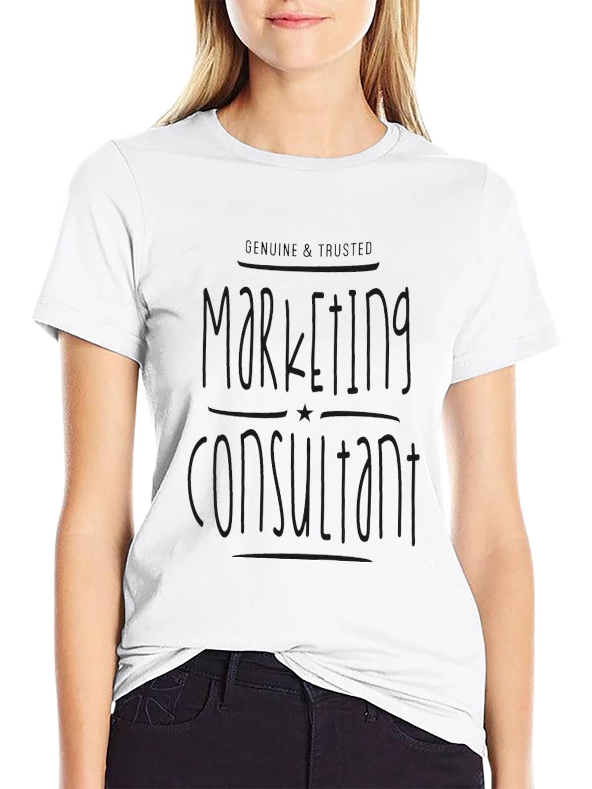 Marketing Consultant T-Shirt - Black Graphic Tee