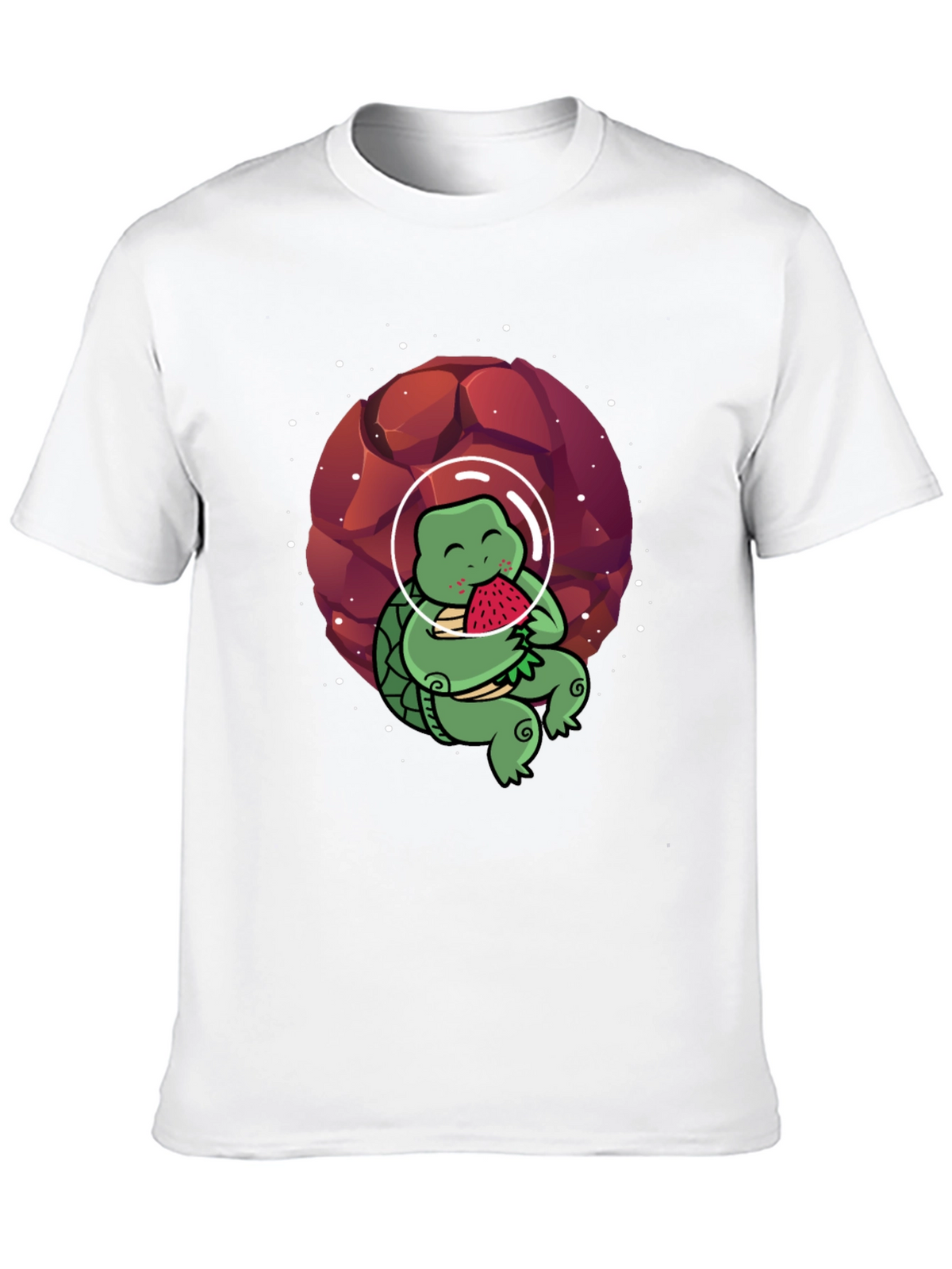 Astronaut Turtle T-Shirt - Space & Watermelon Fun!