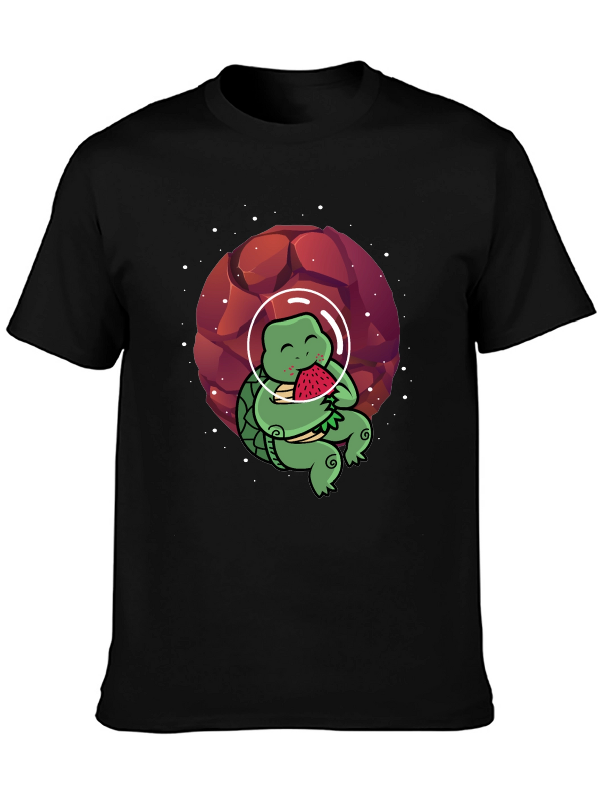 Astronaut Turtle T-Shirt - Space & Watermelon Fun!