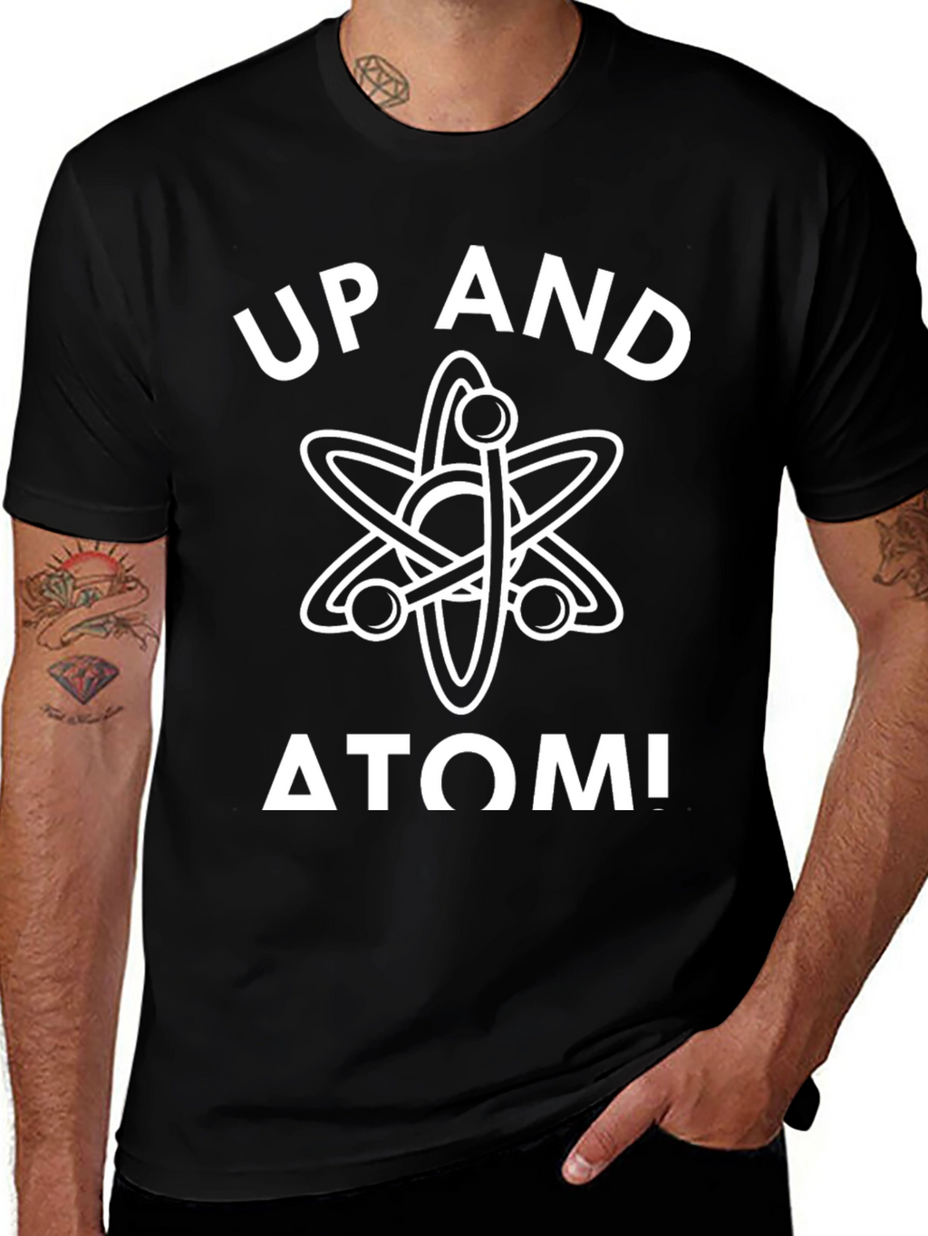 Up and Atom! Science Pun T-Shirt