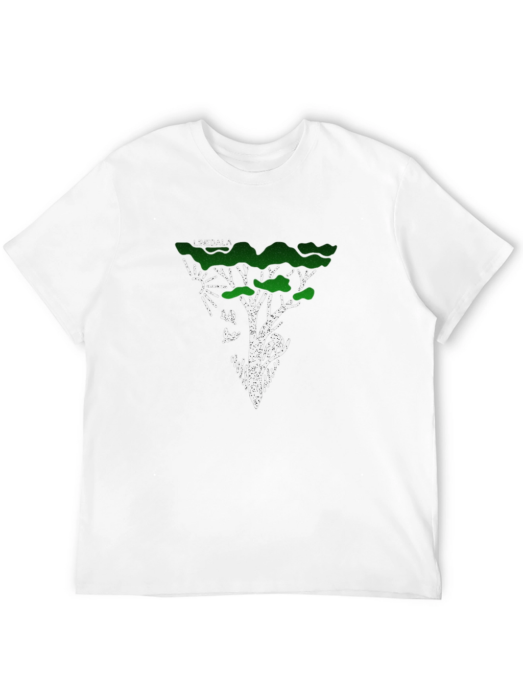 Linedala Nature Tree Graphic Black T-Shirt