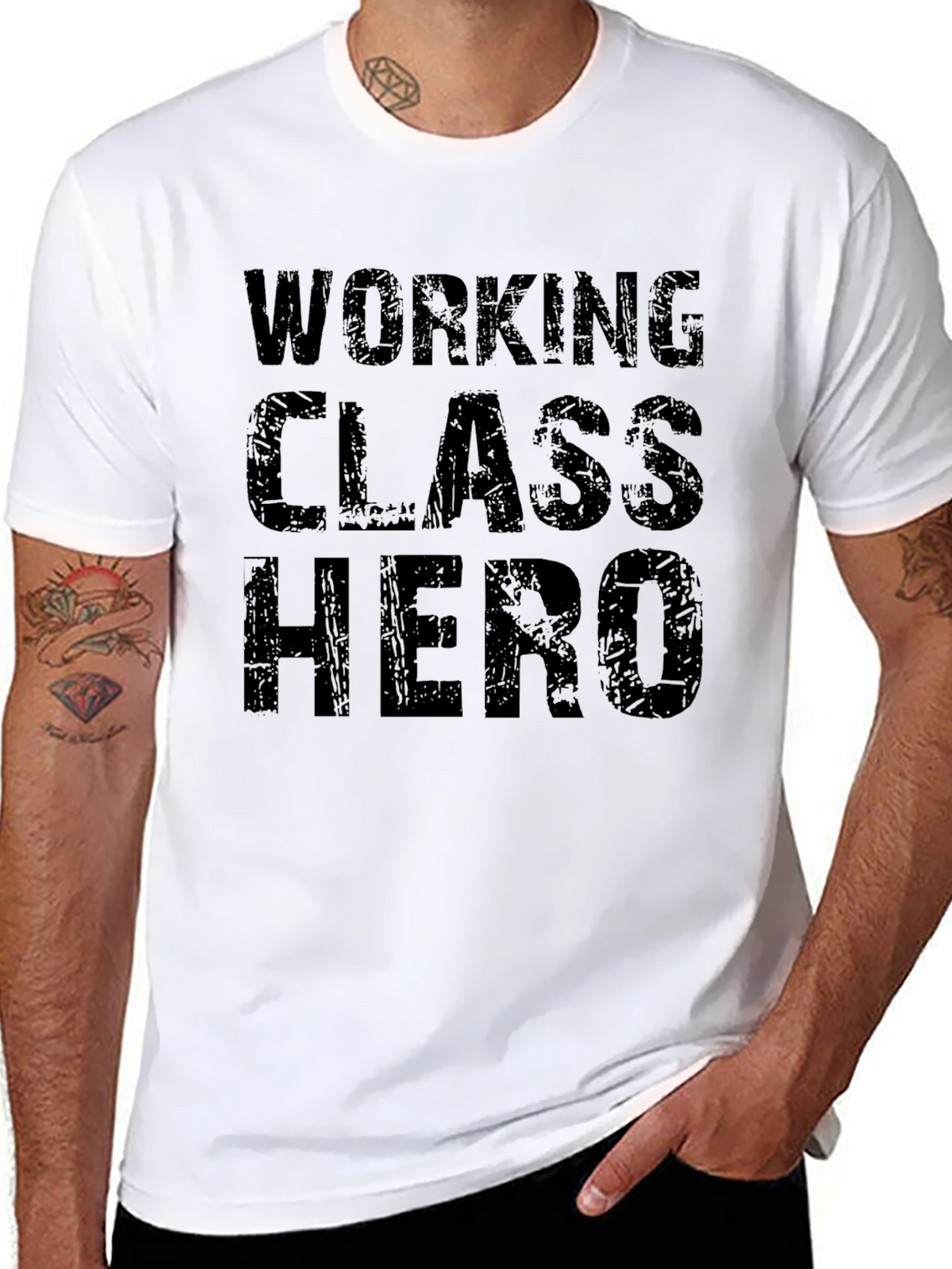 Working Class Hero T-Shirt - Black