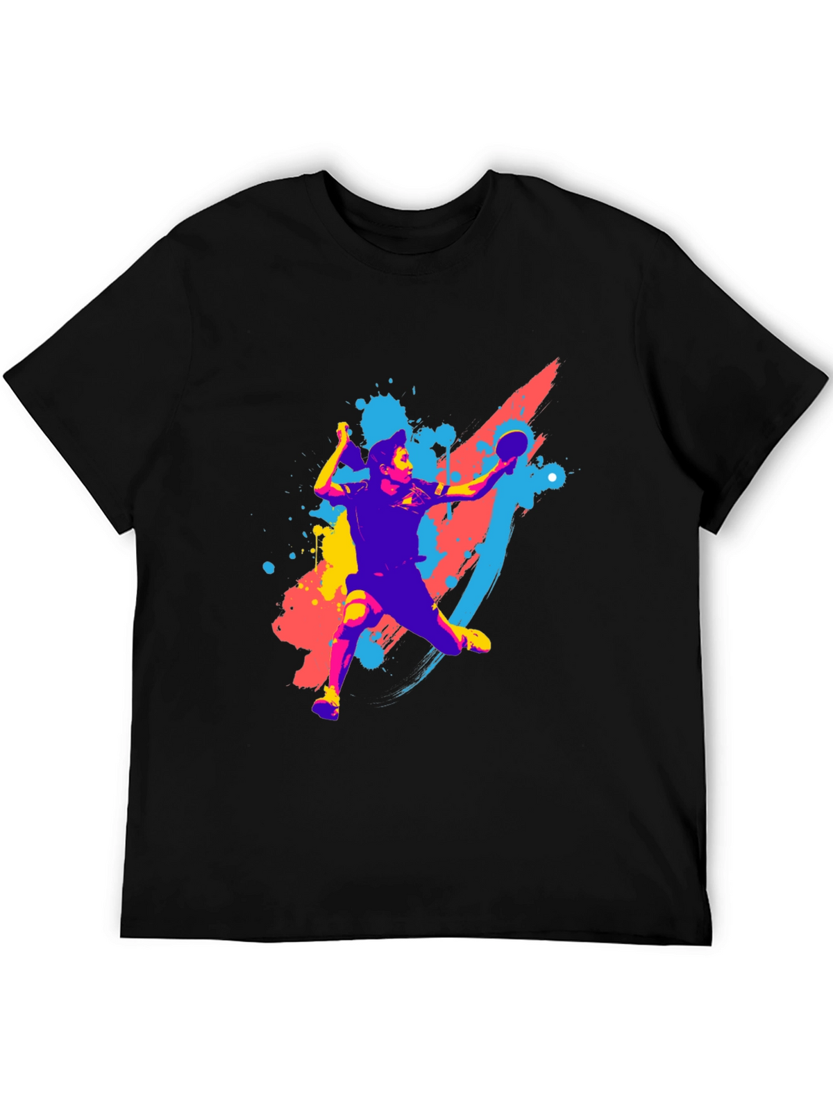 Table Tennis Player Graphic Tee - Sporty Style