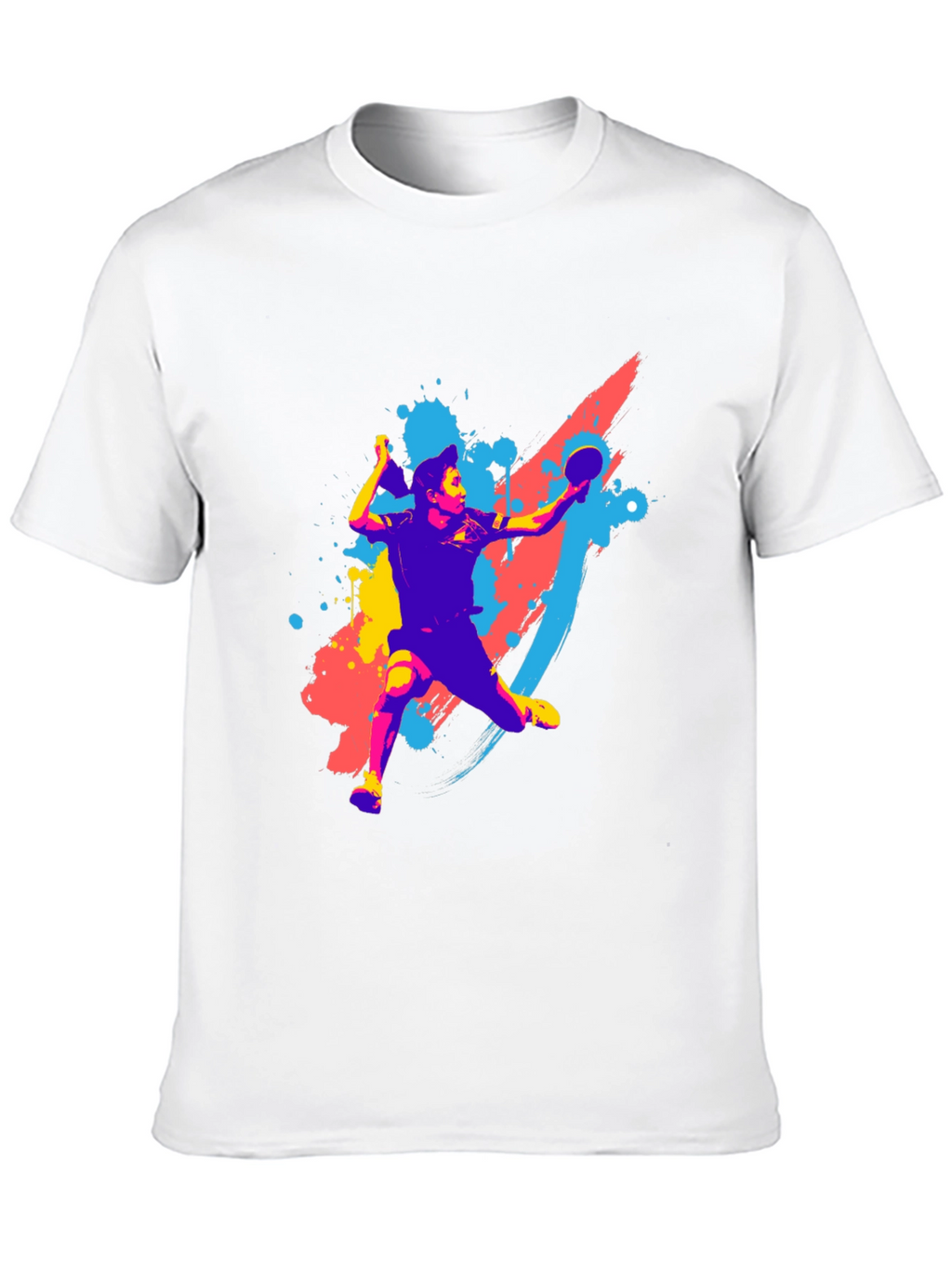 Table Tennis Player Graphic Tee - Sporty Style