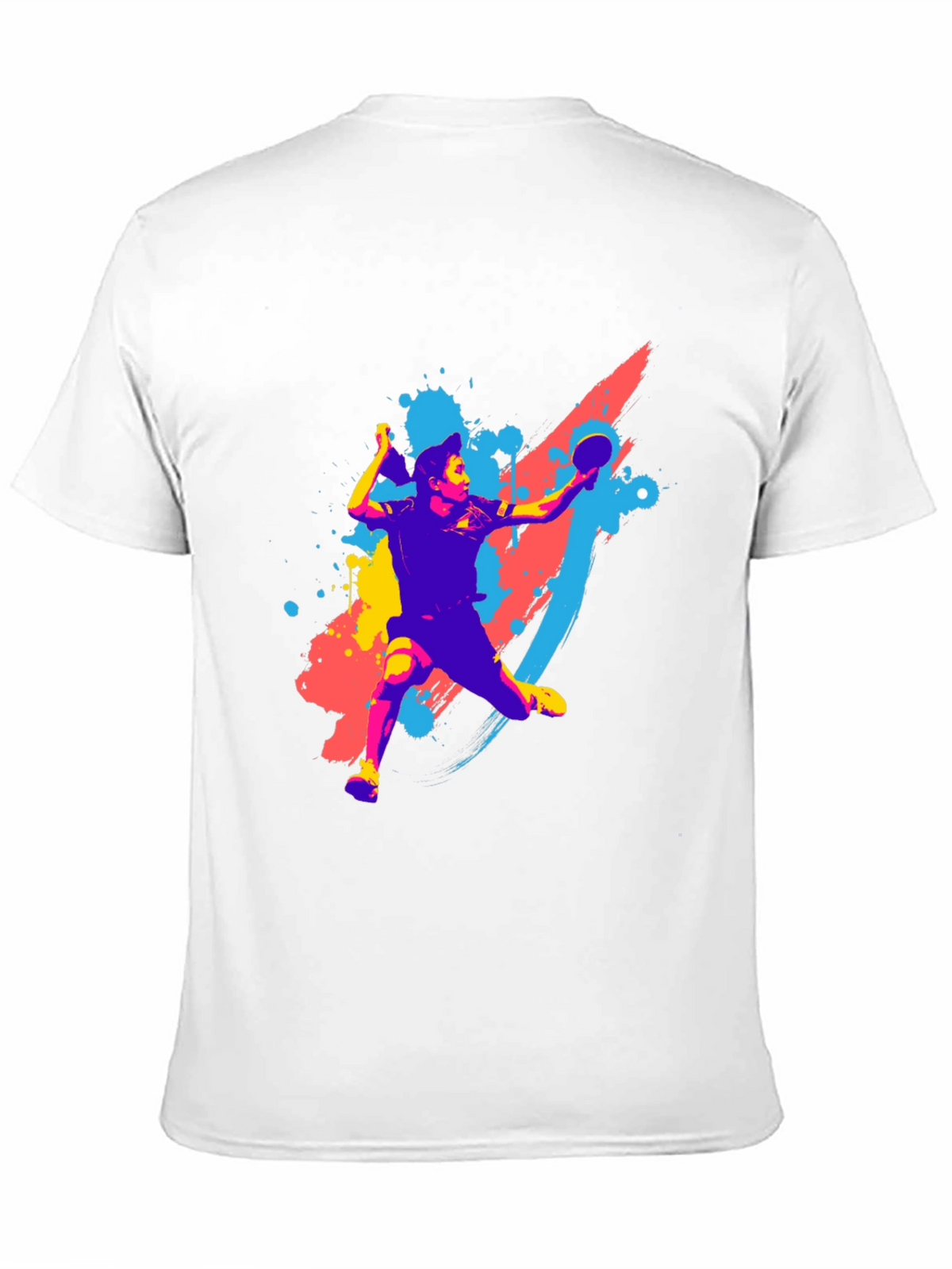 Table Tennis Player Graphic Tee - Sporty Style