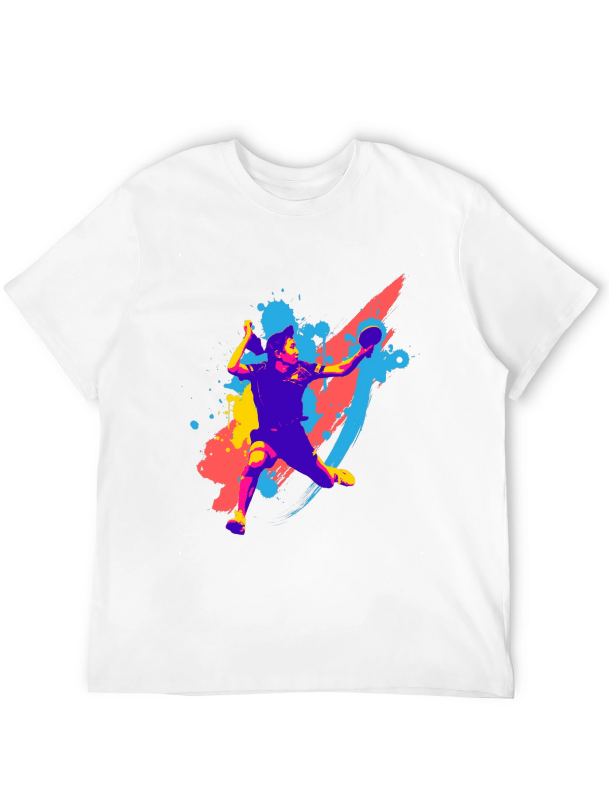 Table Tennis Player Graphic Tee - Sporty Style