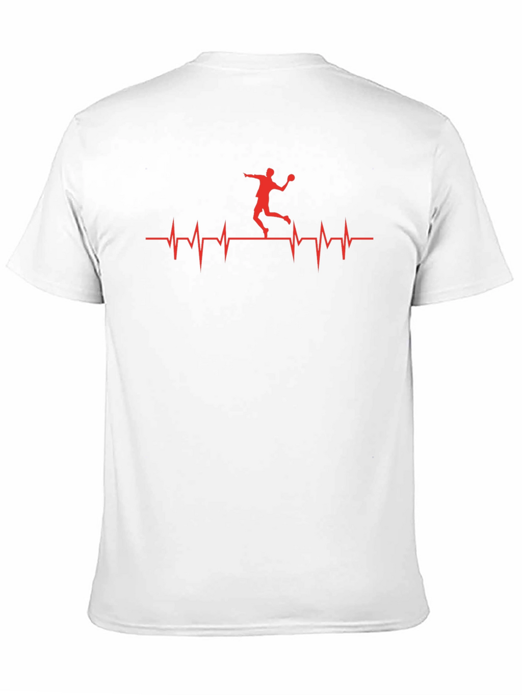 Handball Heartbeat T-Shirt - Black Graphic Tee