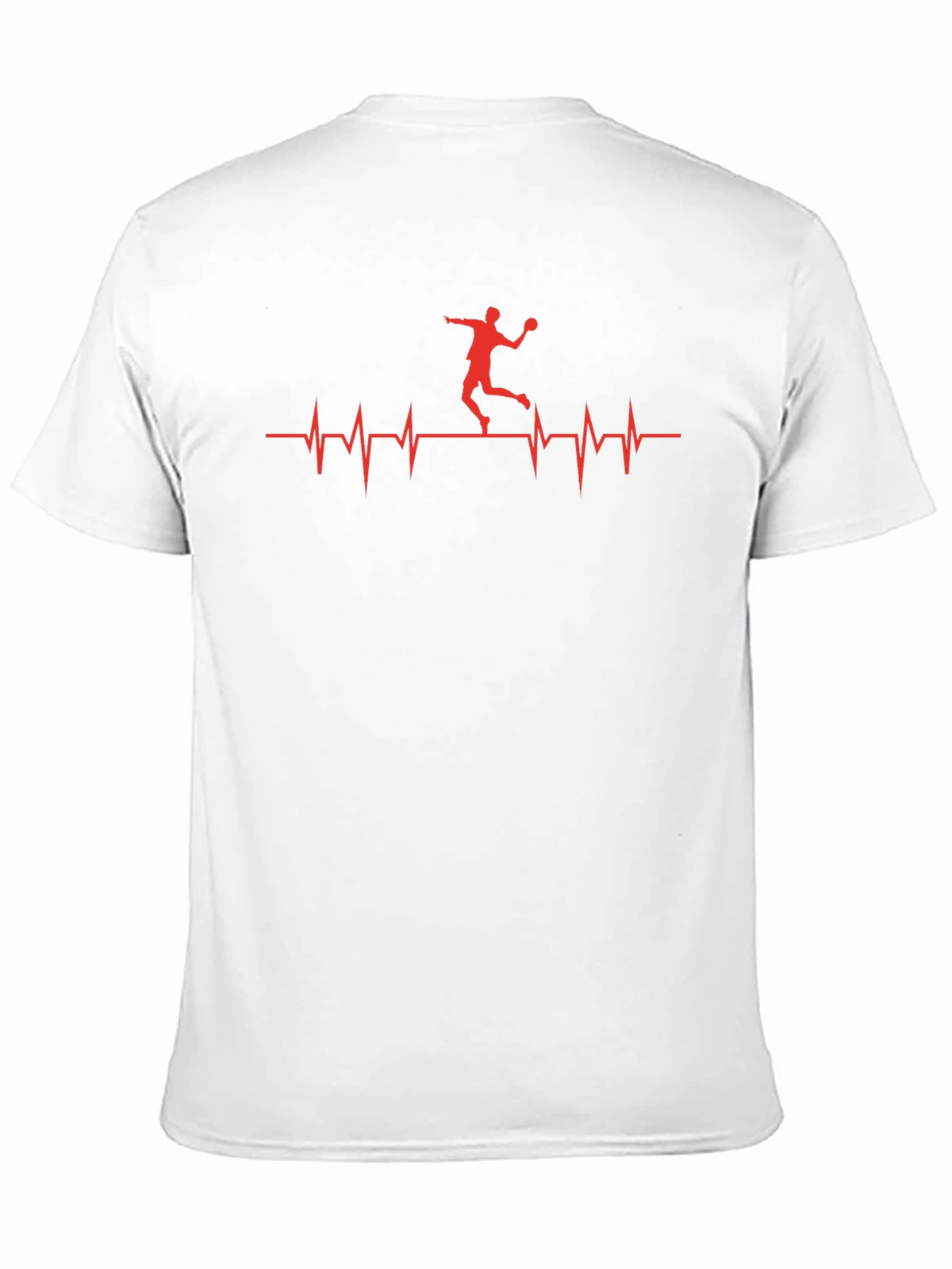 Handball Heartbeat T-Shirt - Black Graphic Tee
