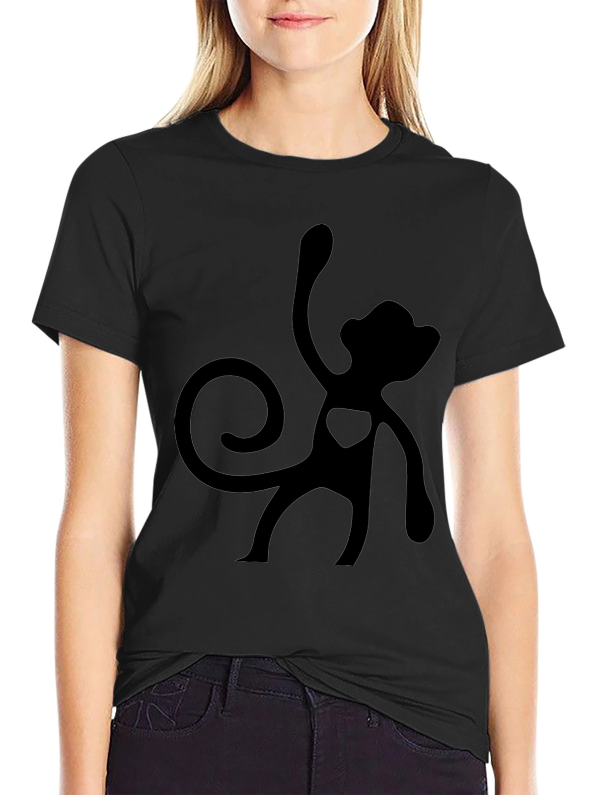 Black Monkey Graphic Tee - Fun & Stylish