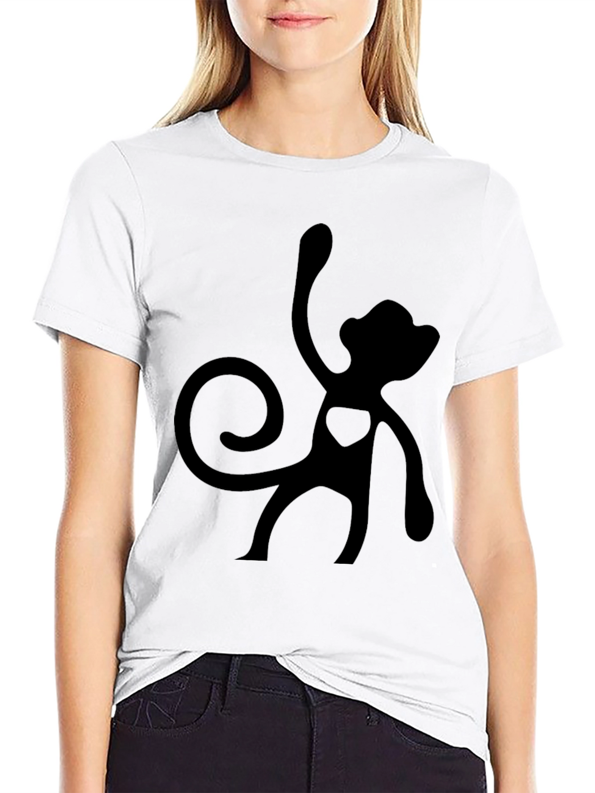 Black Monkey Graphic Tee - Fun & Stylish