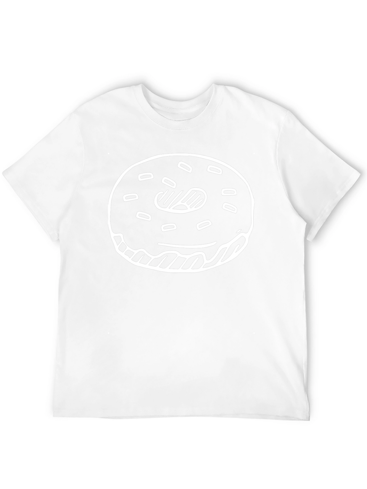 Donut Graphic Tee - Casual Black T-Shirt