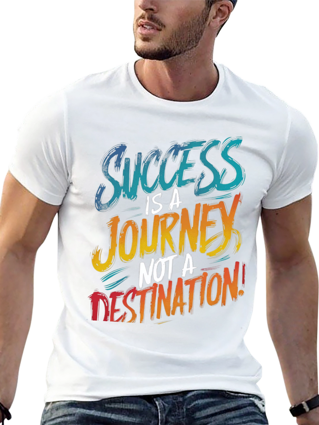Success Journey Graphic Print T-Shirt