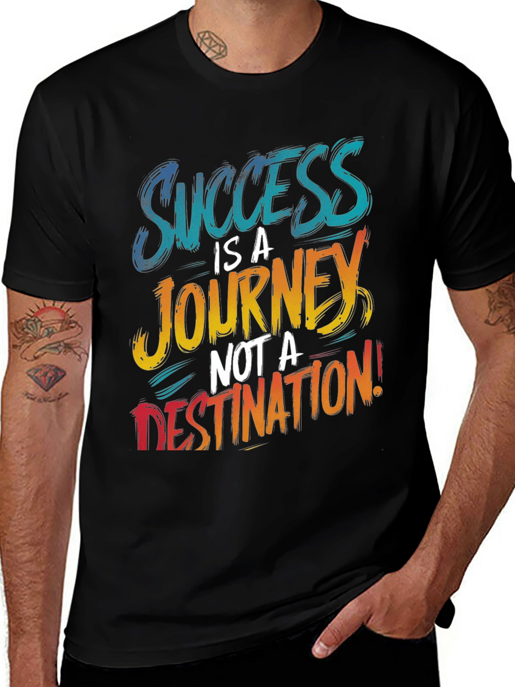 Success Journey Graphic Print T-Shirt
