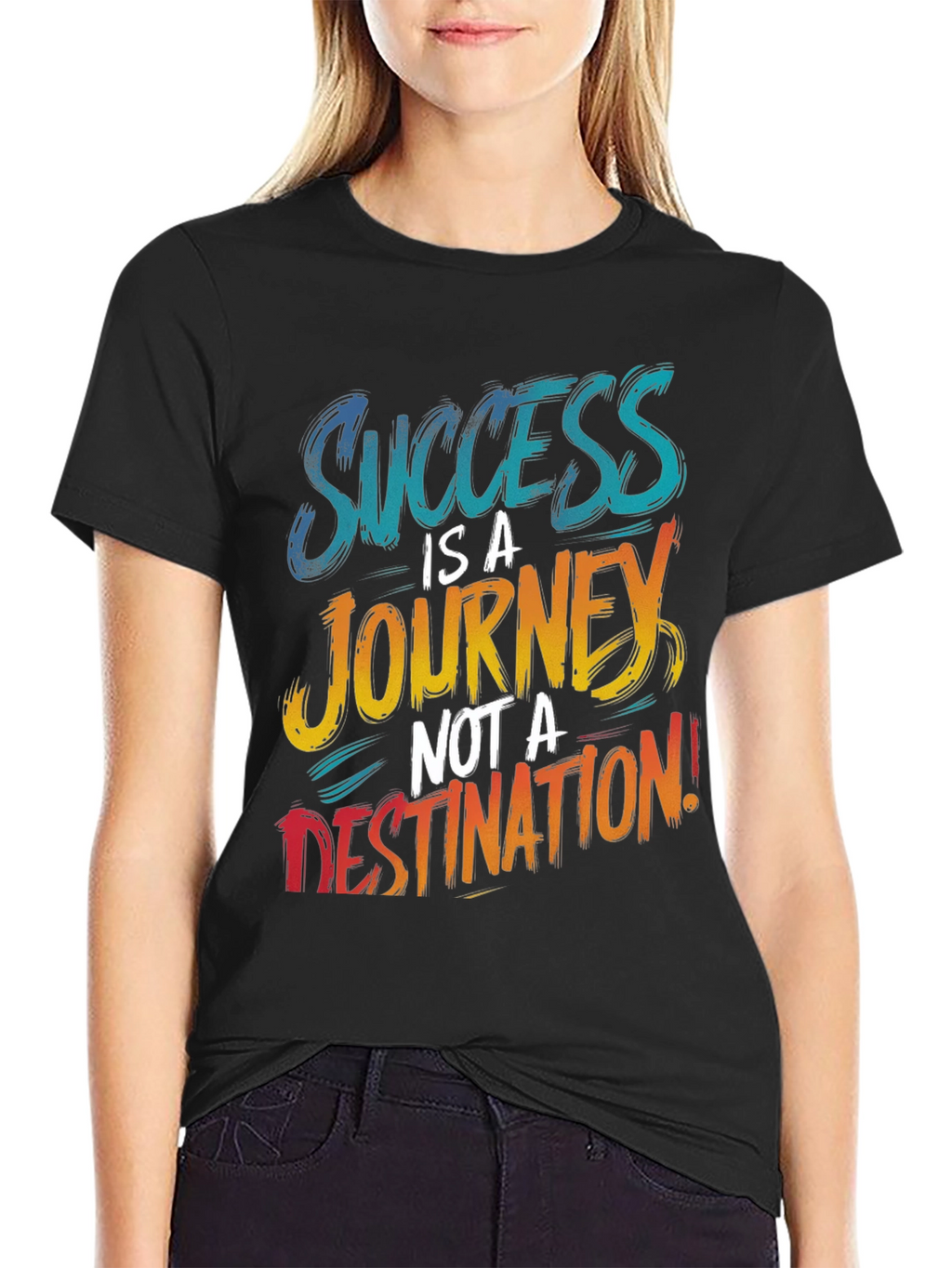 Success Journey Graphic Print T-Shirt