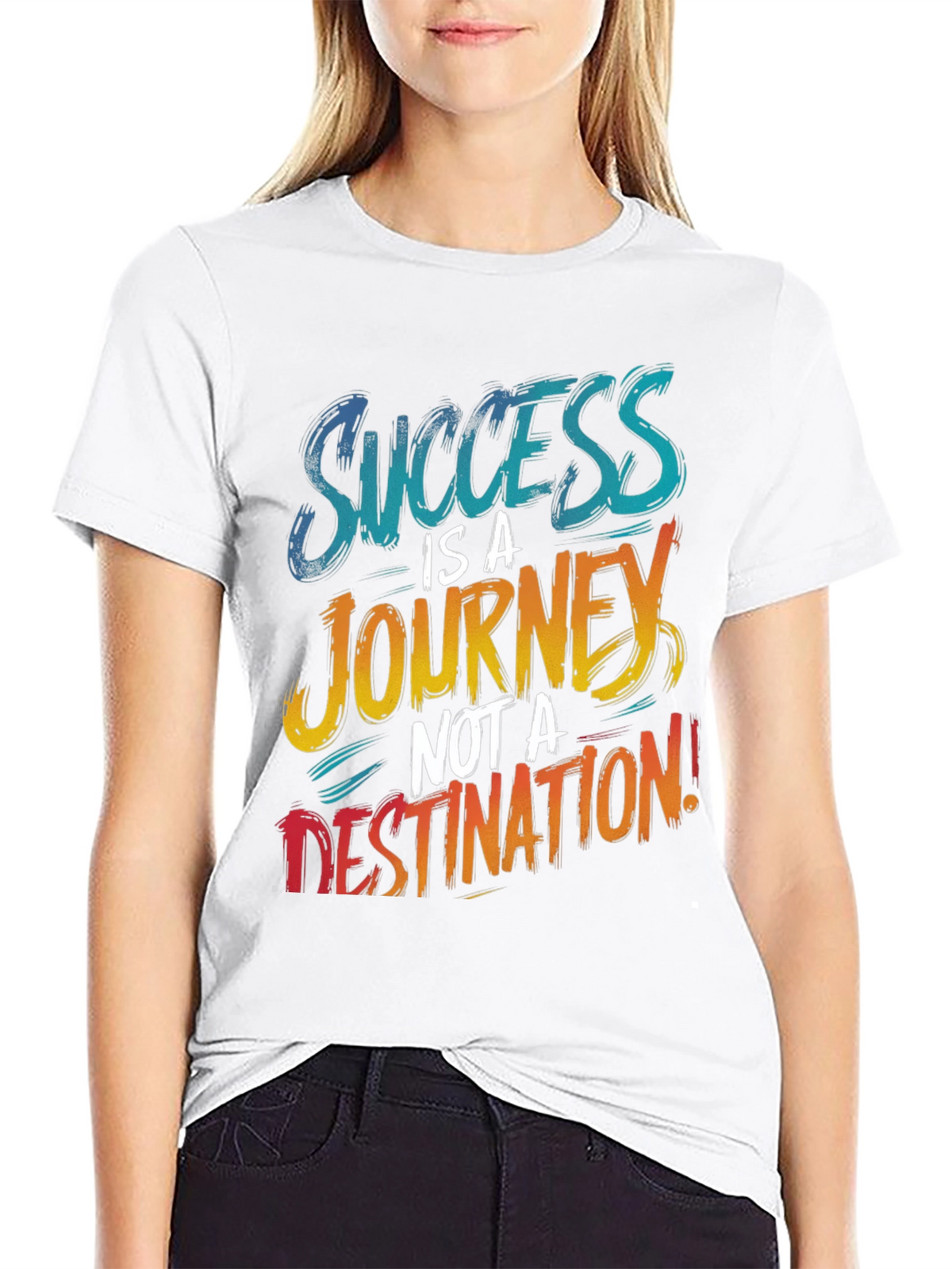 Success Journey Graphic Print T-Shirt