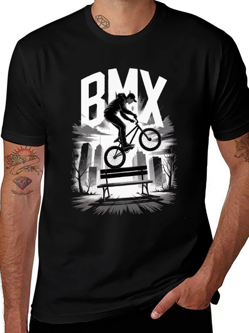 BMX Rider Graphic T-Shirt - Urban Style