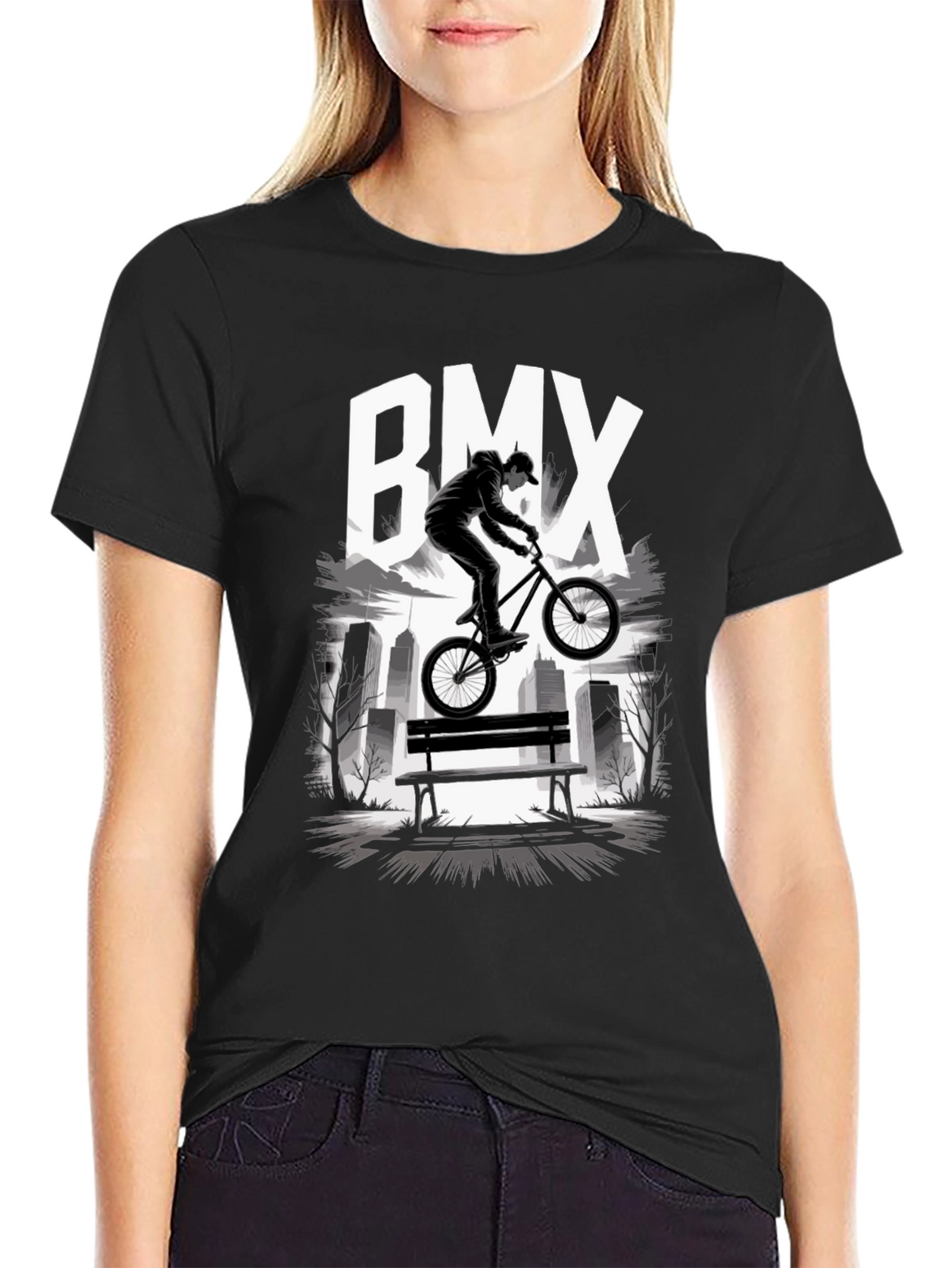 BMX Rider Graphic T-Shirt - Urban Style