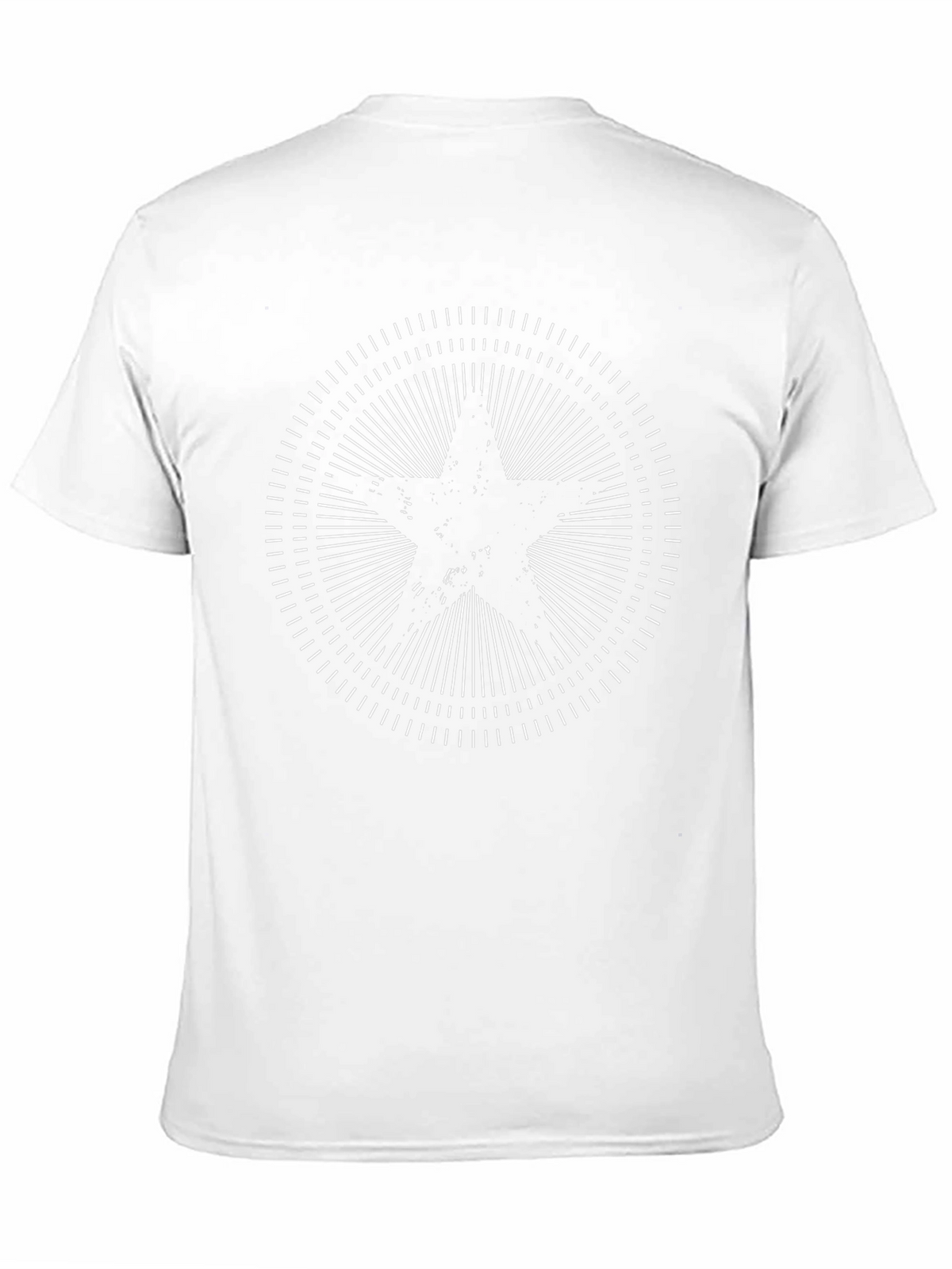 Black Graphic Tee - Starburst Design