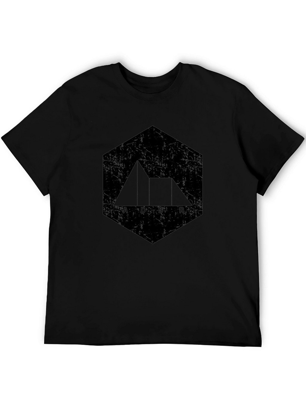ADSR Synth Black Tee - Unique Music Producer Shirt