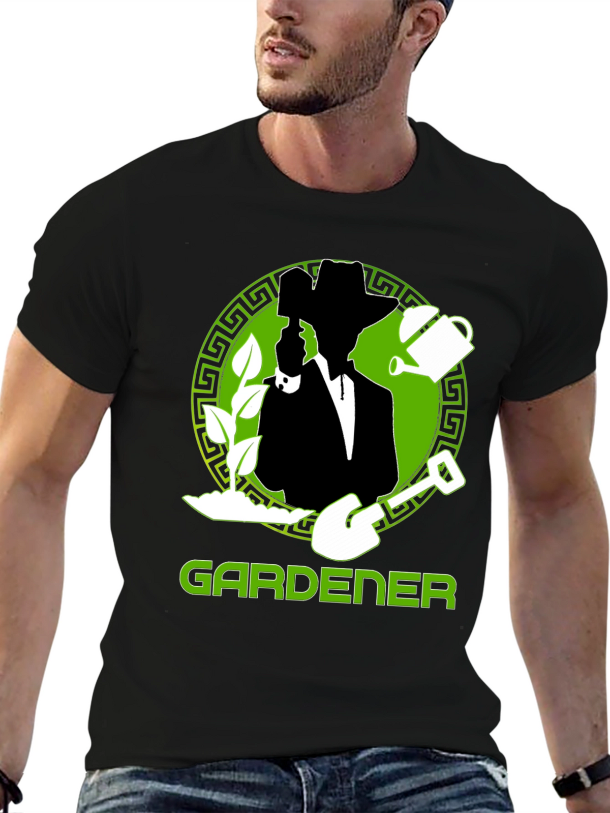Gardener T-Shirt: Green Graphic Tee for Garden Lovers