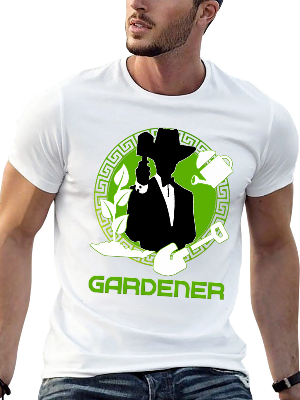 Gardener T-Shirt: Green Graphic Tee for Garden Lovers