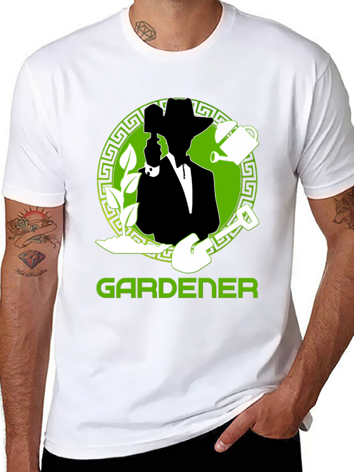 Gardener T-Shirt: Green Graphic Tee for Garden Lovers