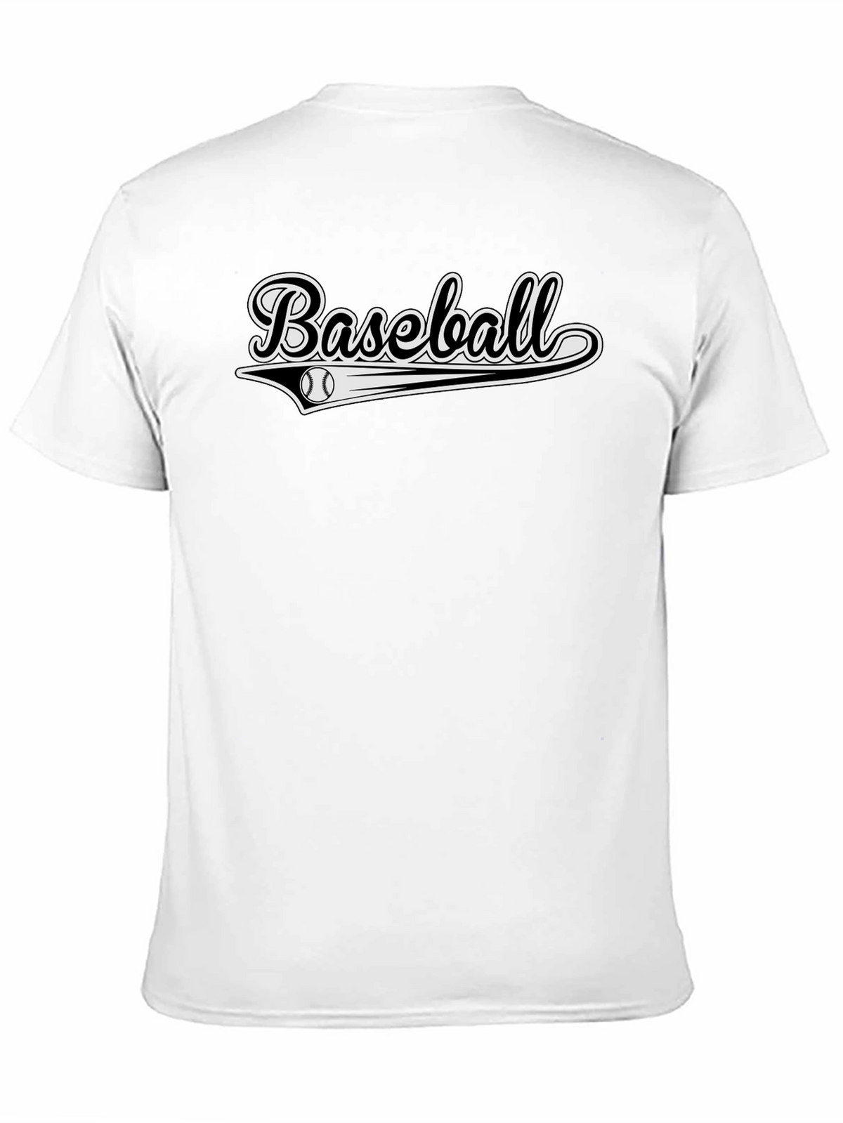 Black Baseball Graphic Tee - Stylish & Sporty