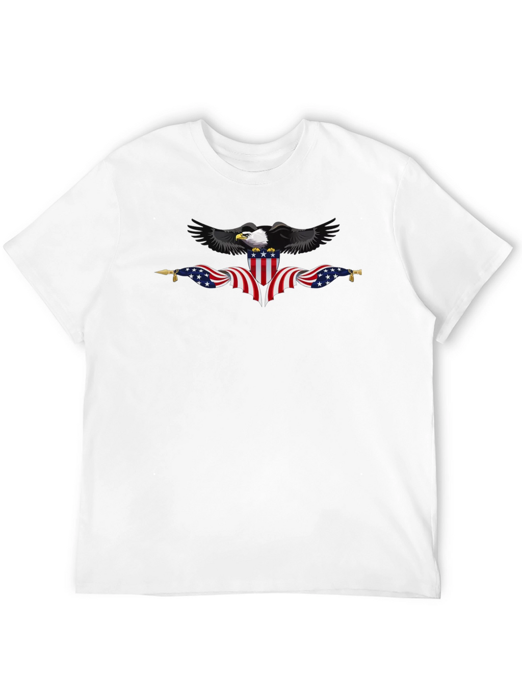 Patriotic Eagle Black T-Shirt - USA Pride