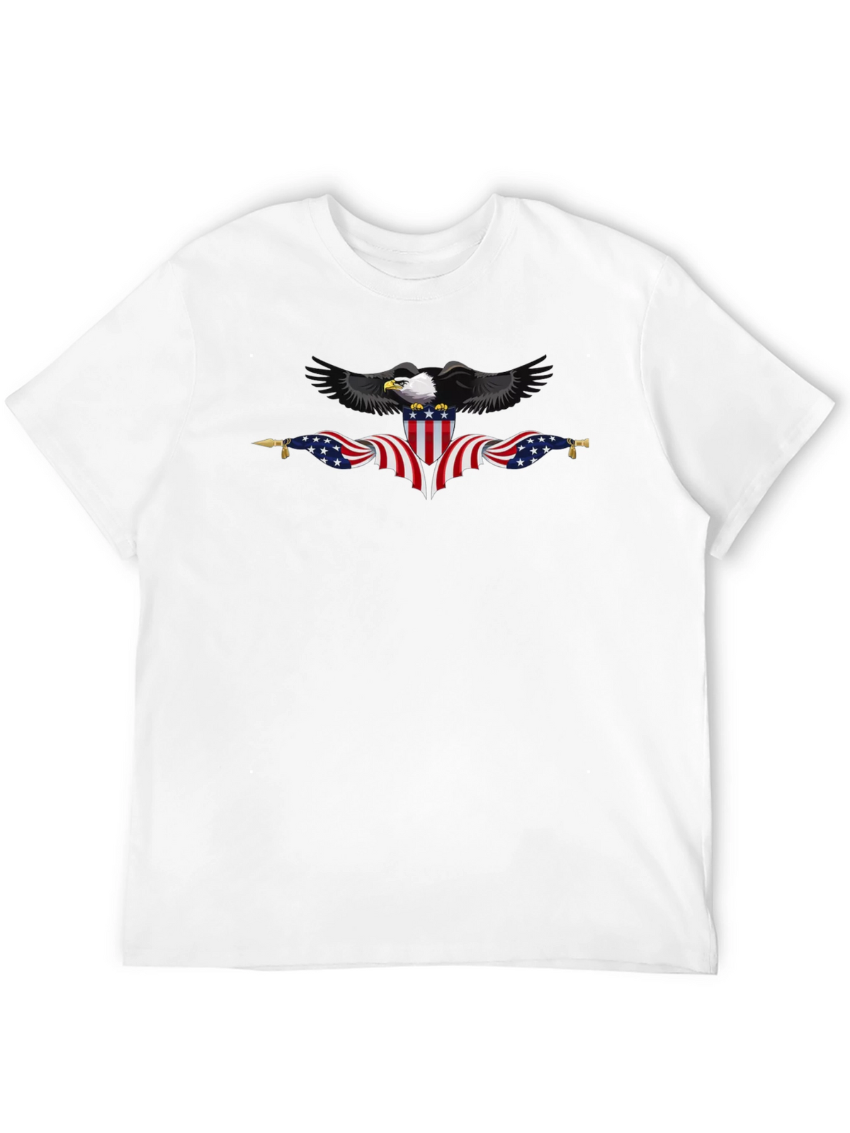 Patriotic Eagle Black T-Shirt - USA Pride