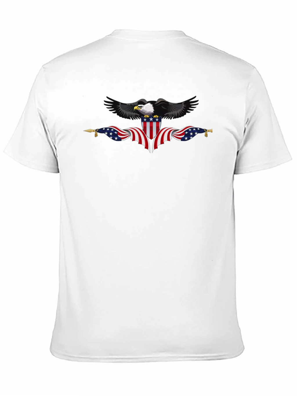 Patriotic Eagle Black T-Shirt - USA Pride