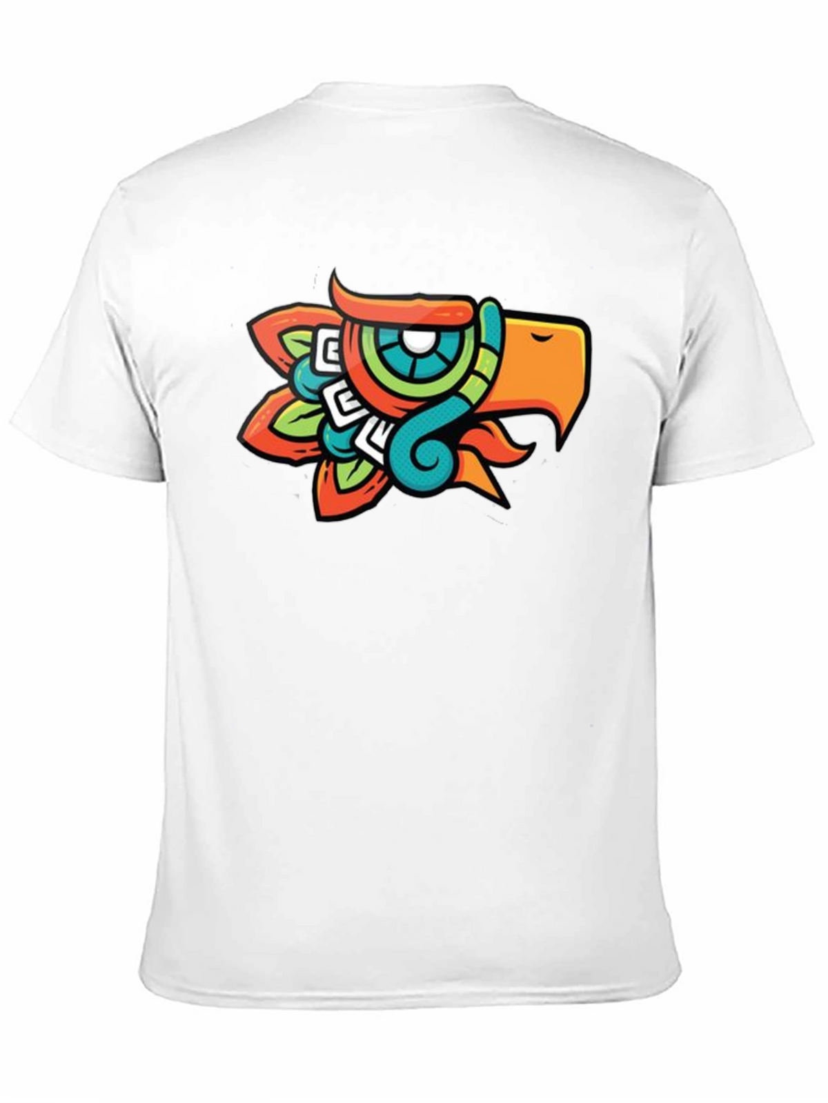 Aztec Eagle Head Graphic T-Shirt