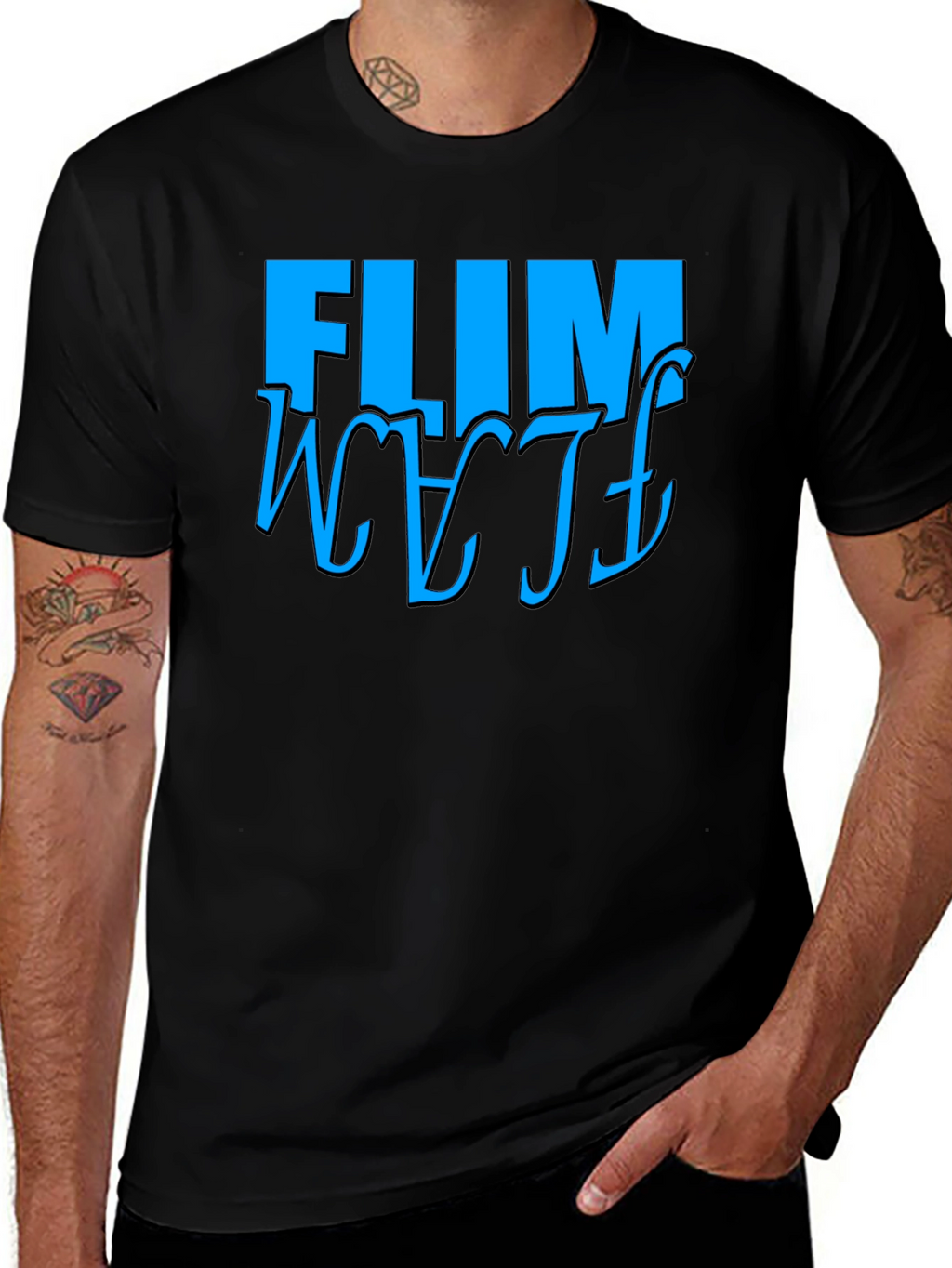 FLIM WETF Graphic Tee - Black