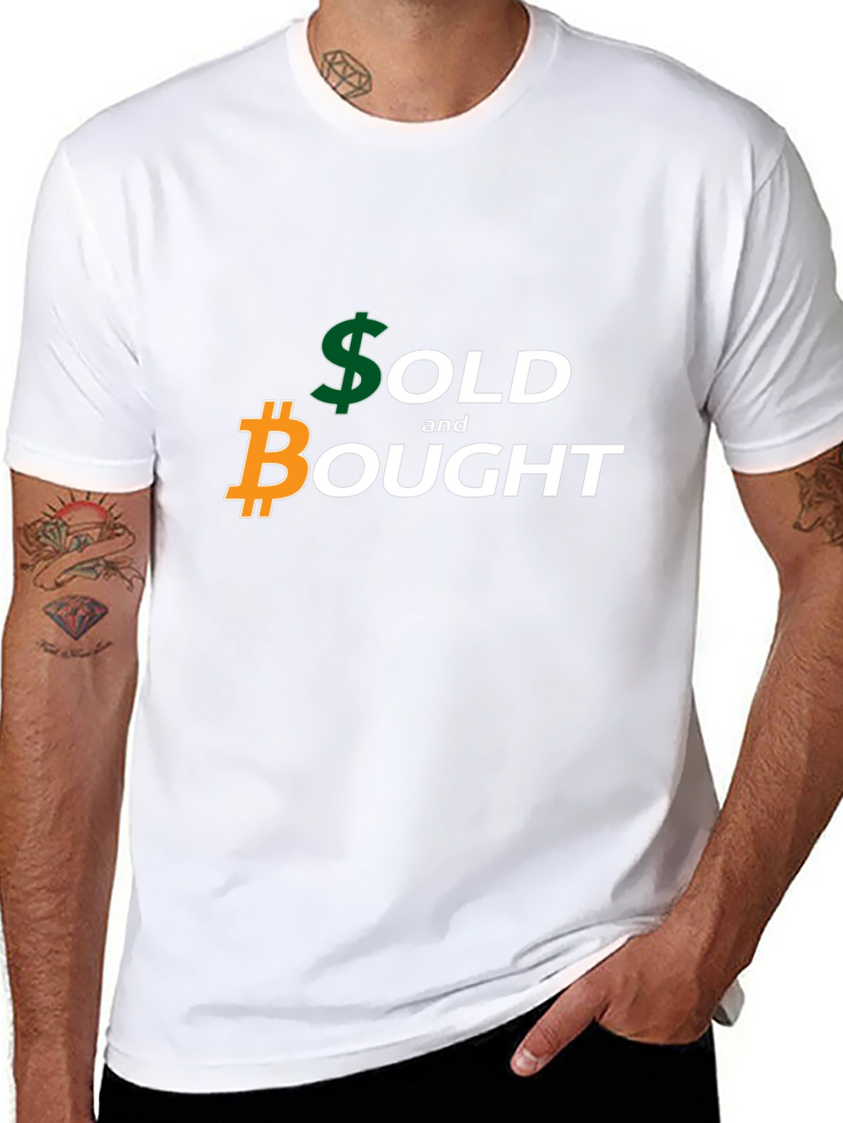 Sold and Bought Bitcoin Graphic Tee