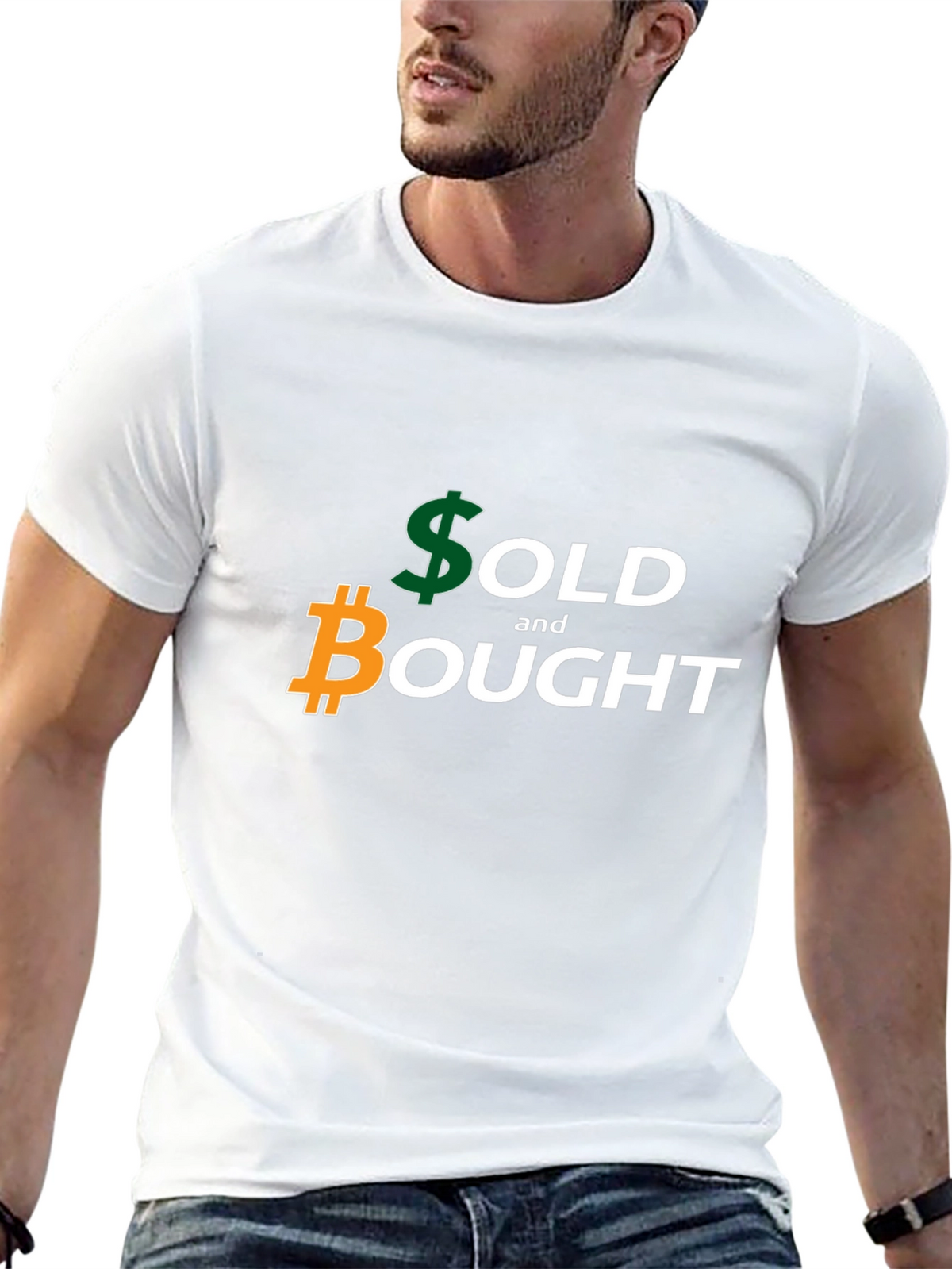Sold and Bought Bitcoin Graphic Tee
