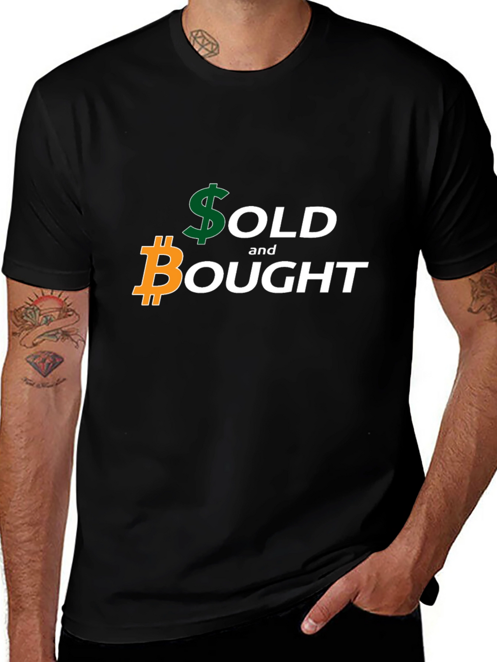Sold and Bought Bitcoin Graphic Tee