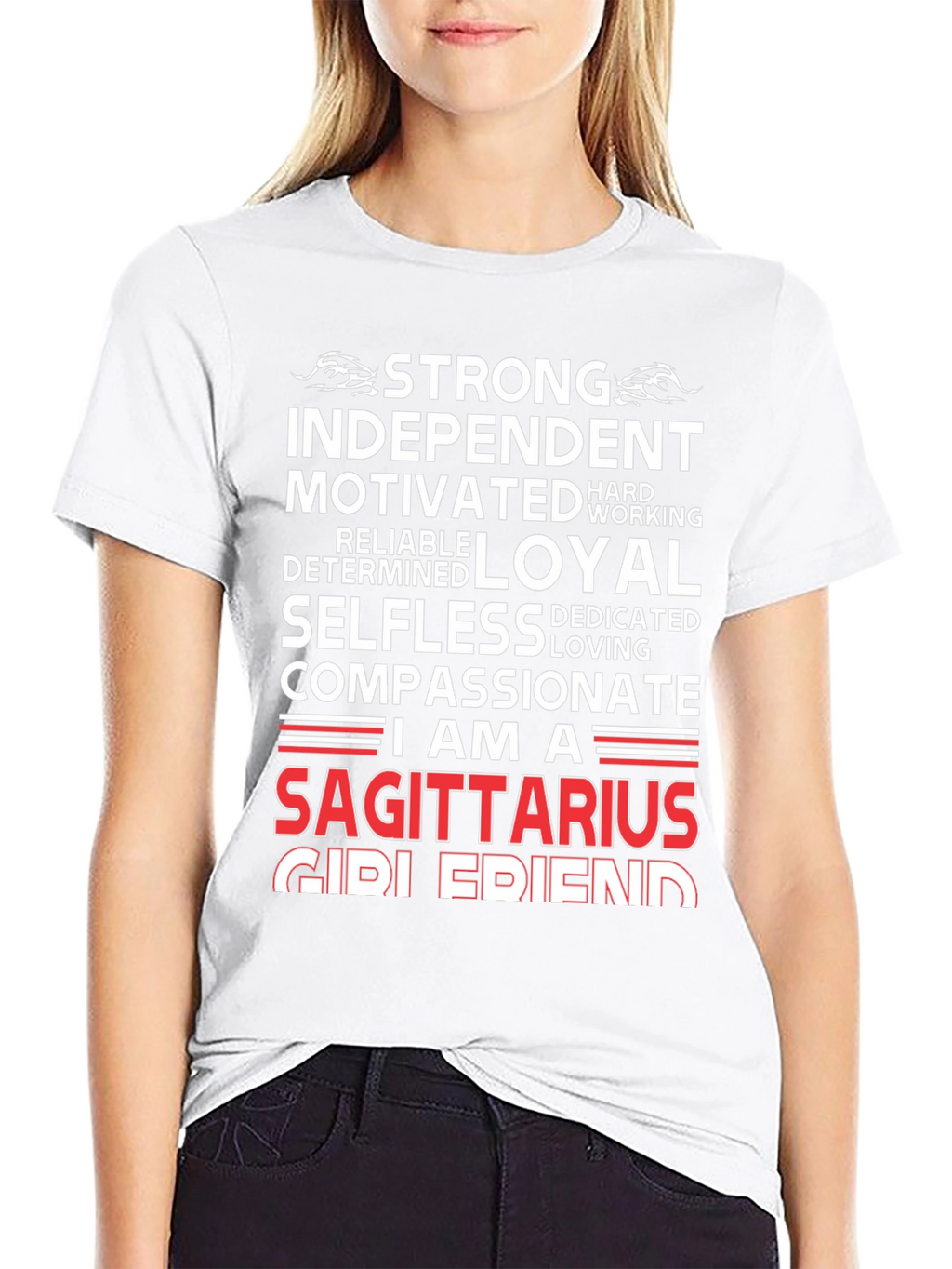 Sagittarius Zodiac T-Shirt - Strong Independent Loyal