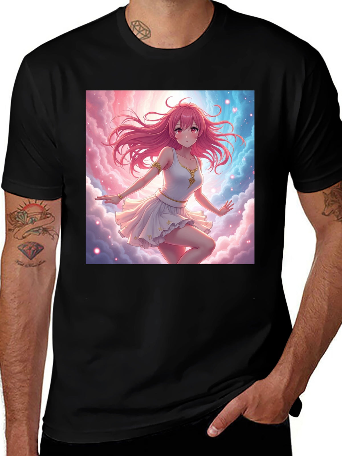 Anime Girl Cloud T-Shirt