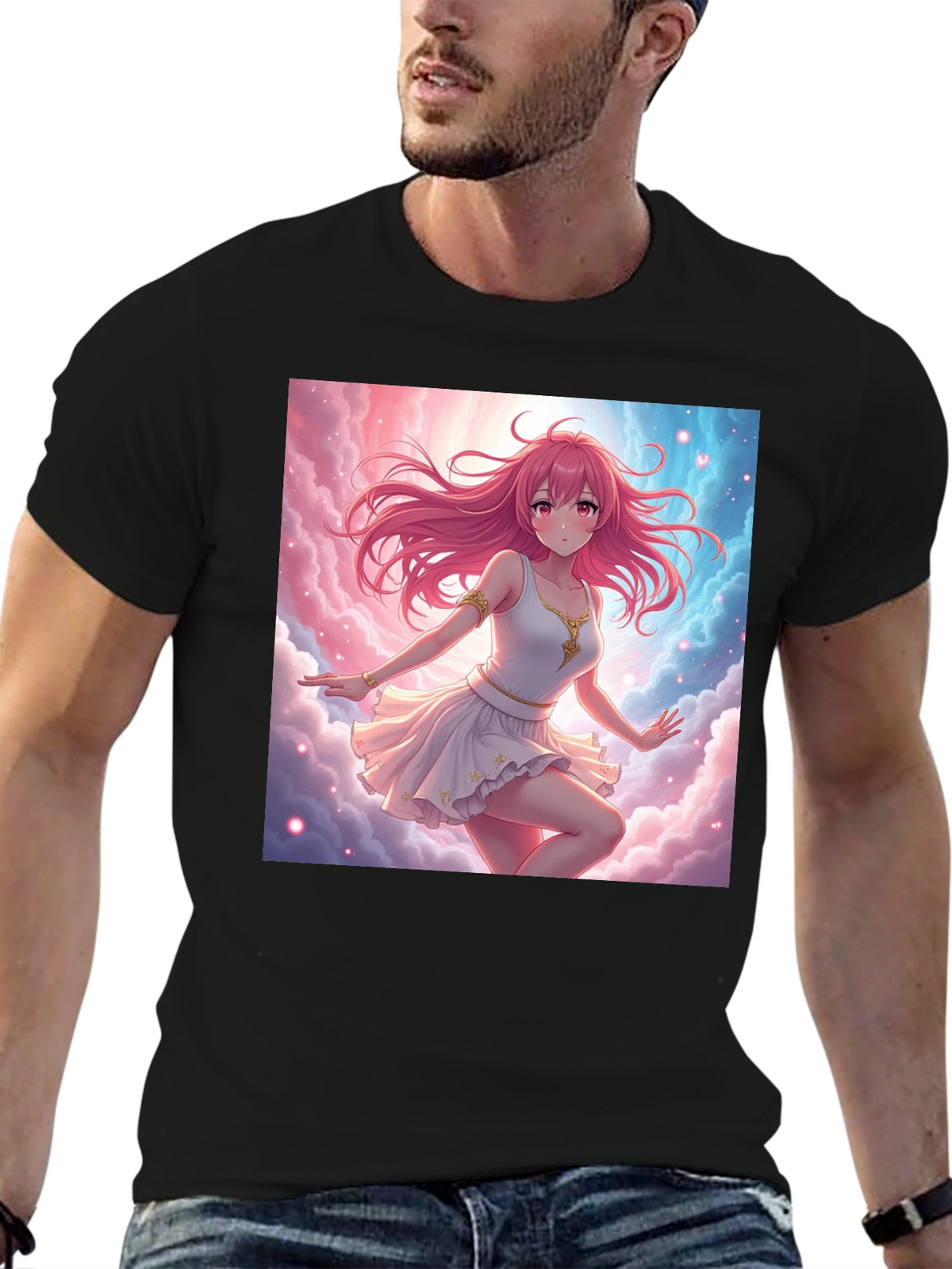 Anime Girl Cloud T-Shirt
