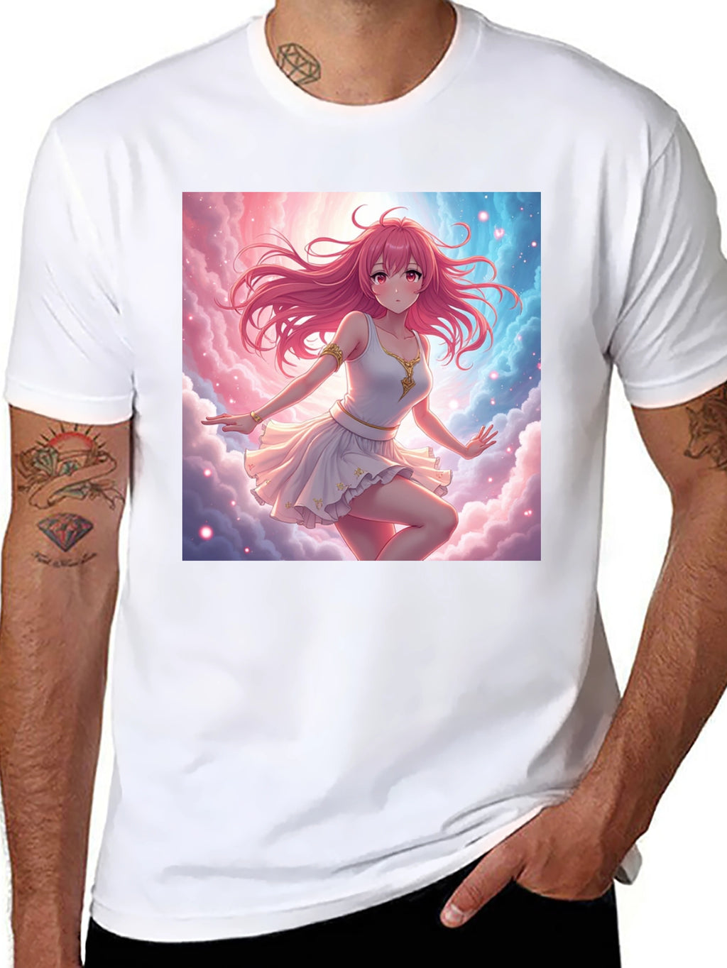 Anime Girl Cloud T-Shirt