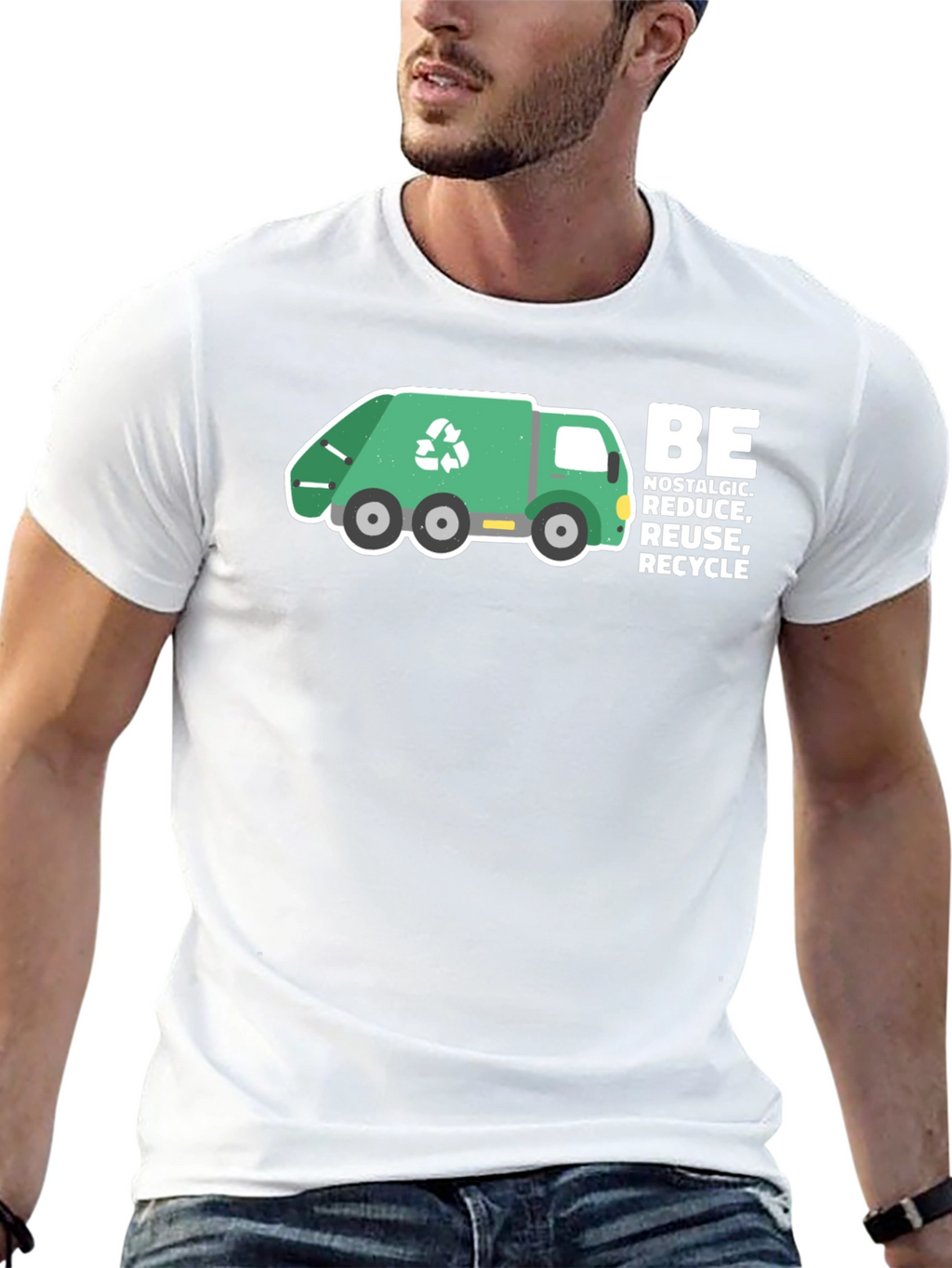 Recycle Truck Graphic Tee - Nostalgic Reduce Reuse