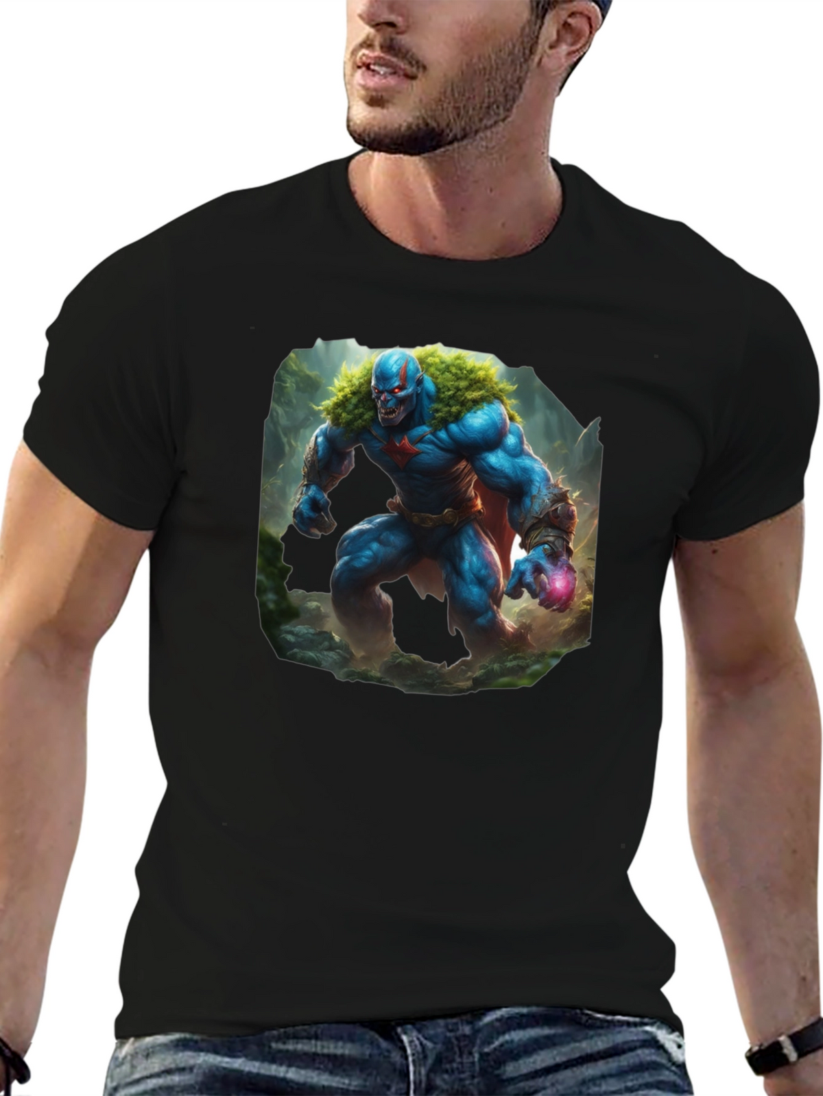Monster Warrior Graphic T-Shirt