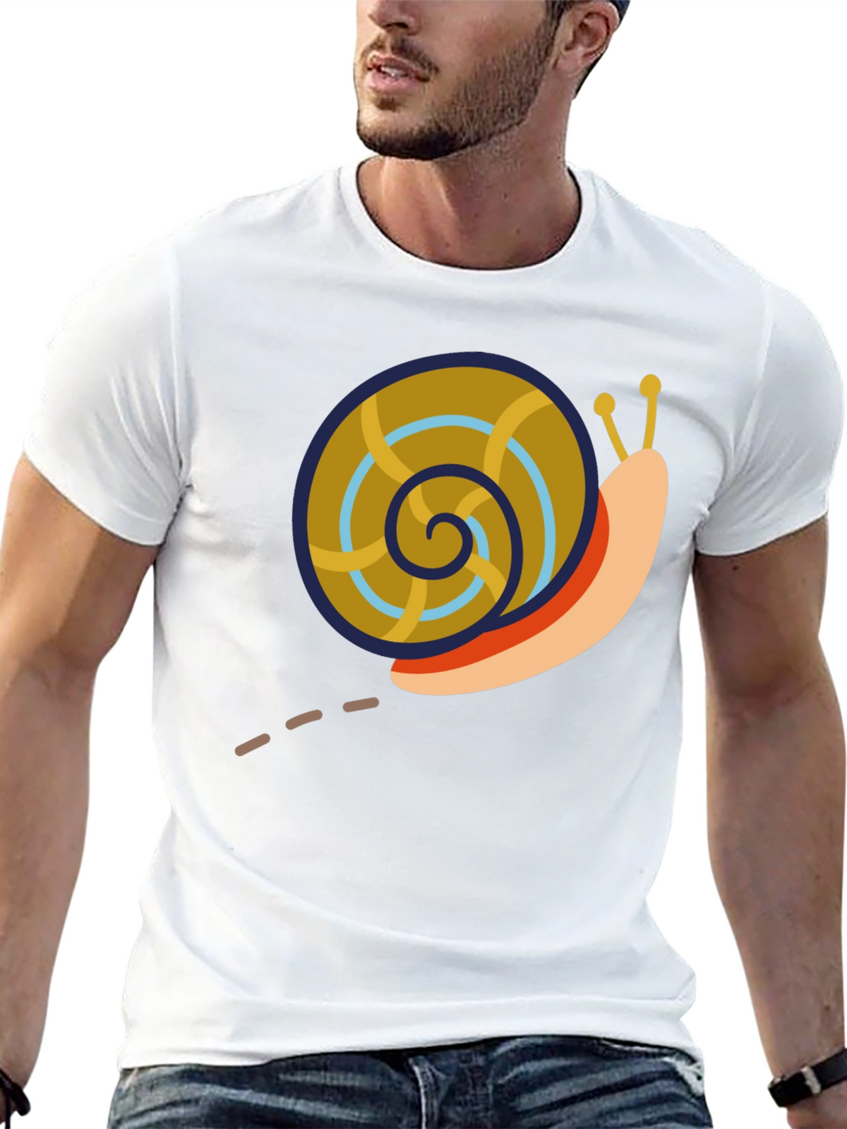 Snail Graphic Black T-Shirt