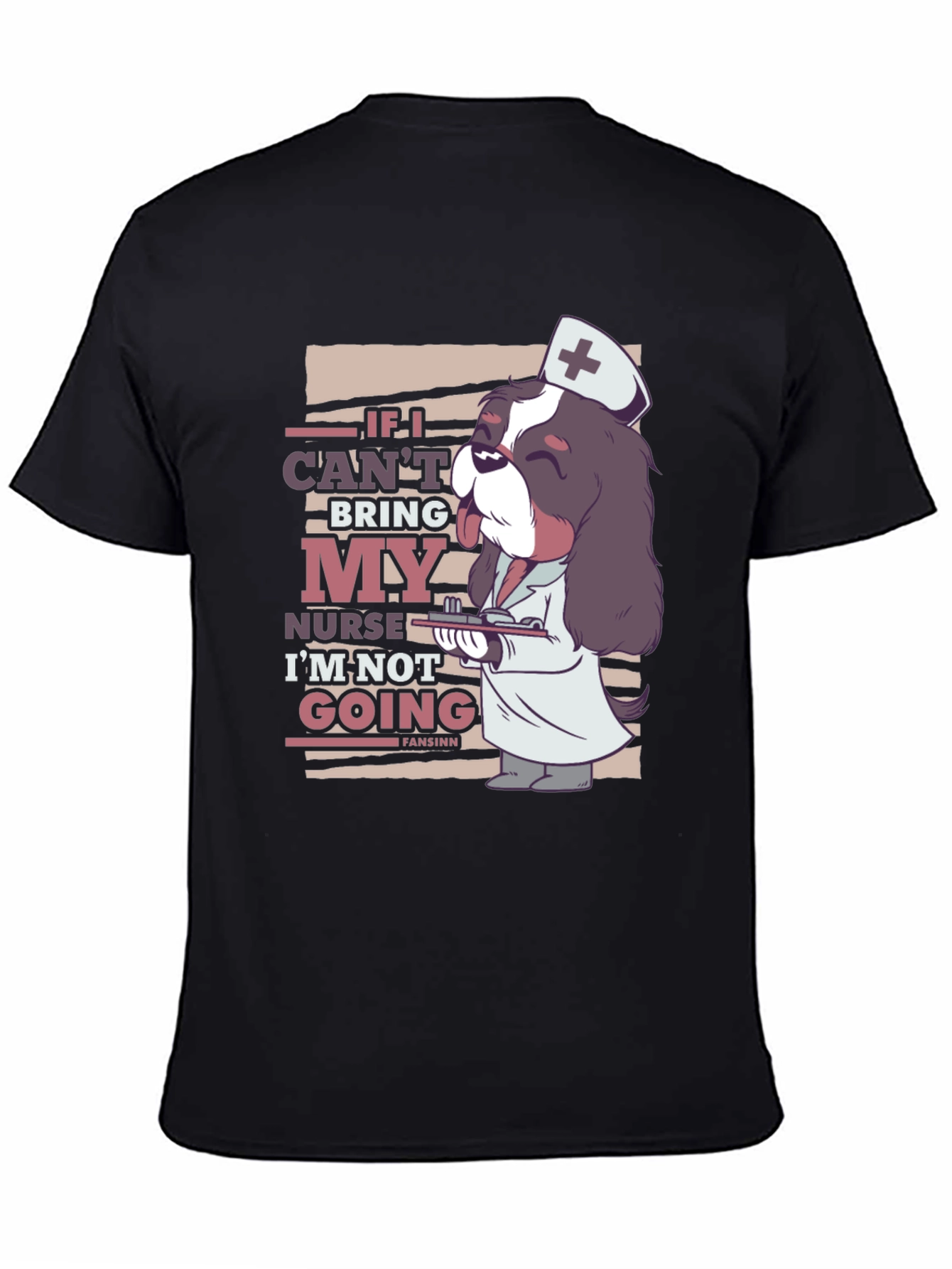 Funny Nurse Dog T-Shirt - Cute Canine Medical Humor